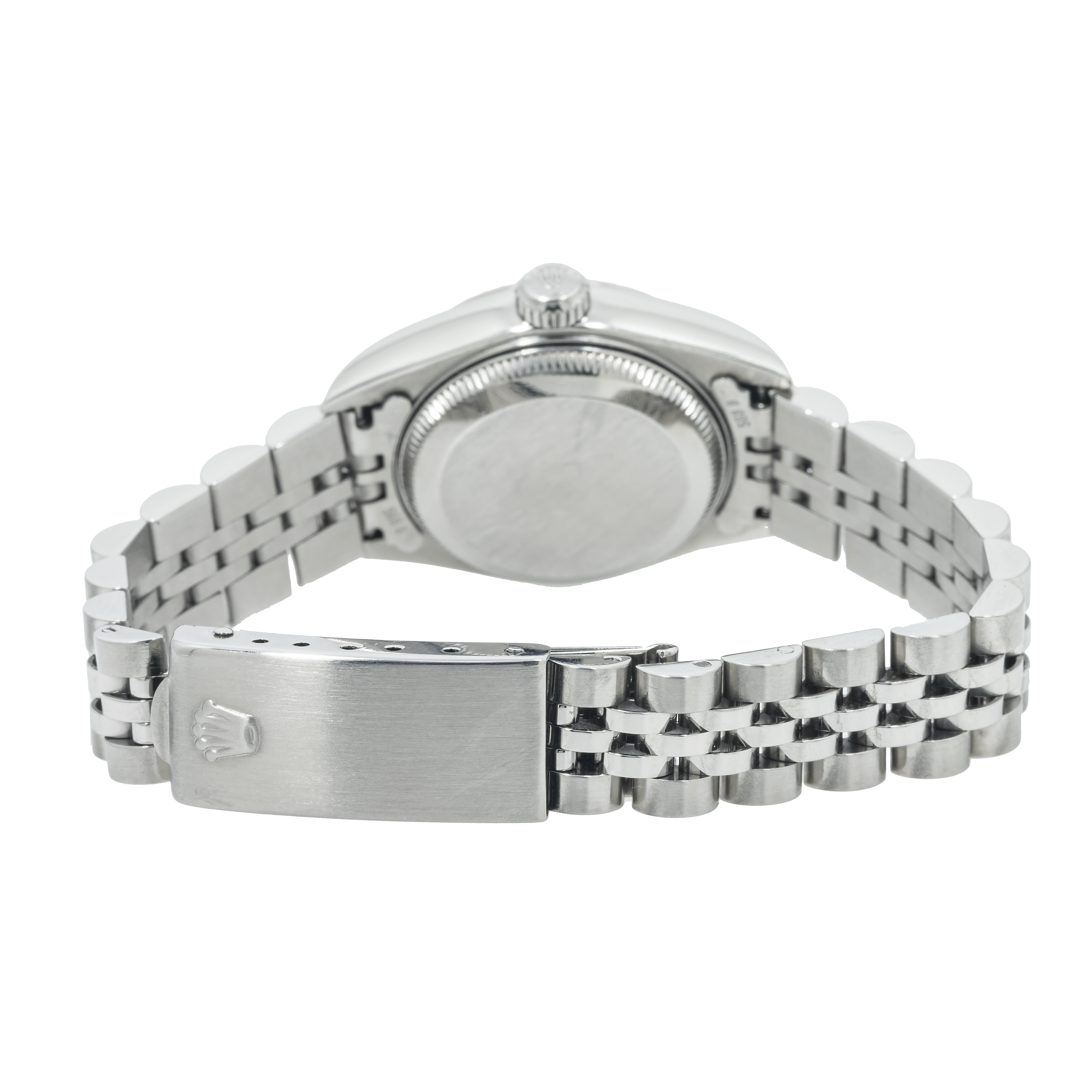 Rolex Datejust 26MM 6917 Pink Mother of Pearl Roman Dial Fluted Bezel Stainless Steel Jubilee Bracelet