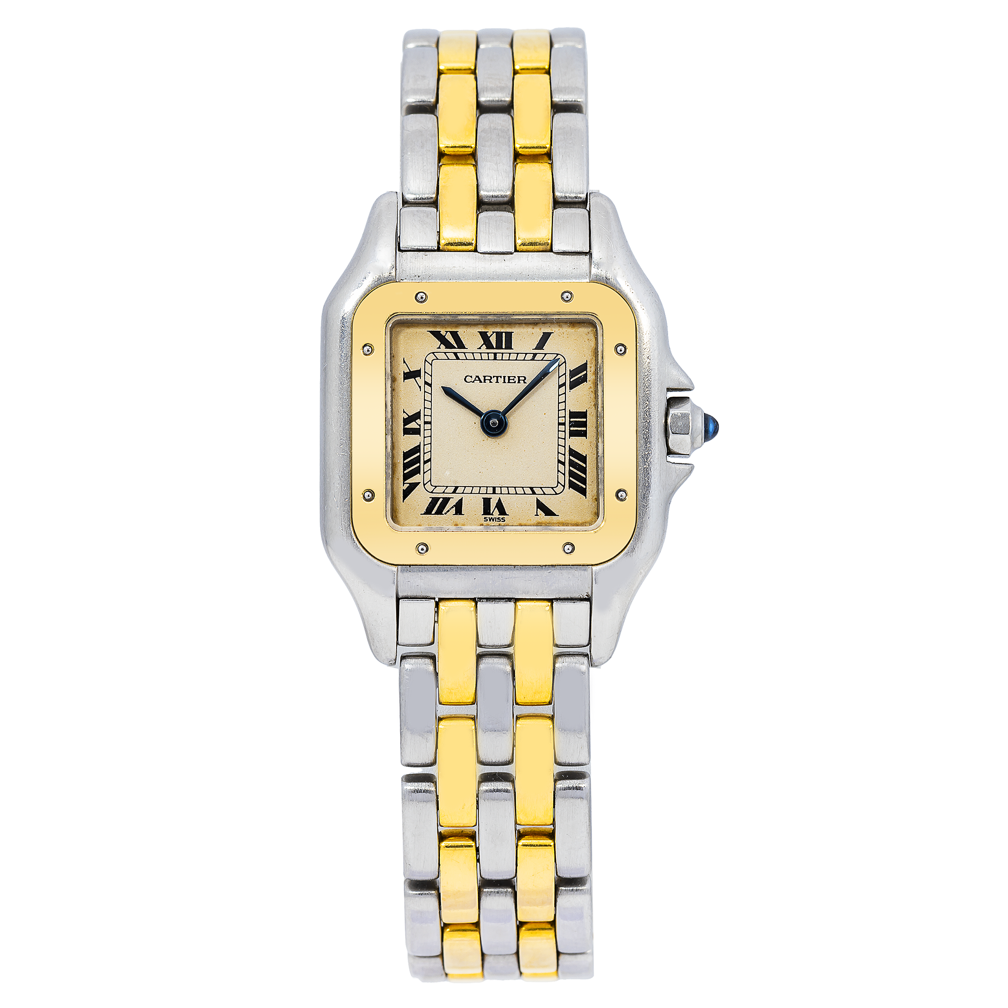 Cartier Panthère 22MM W25029B5 Ivory Dial Yellow Gold Bezel Two Tone Yellow Gold Bracelet