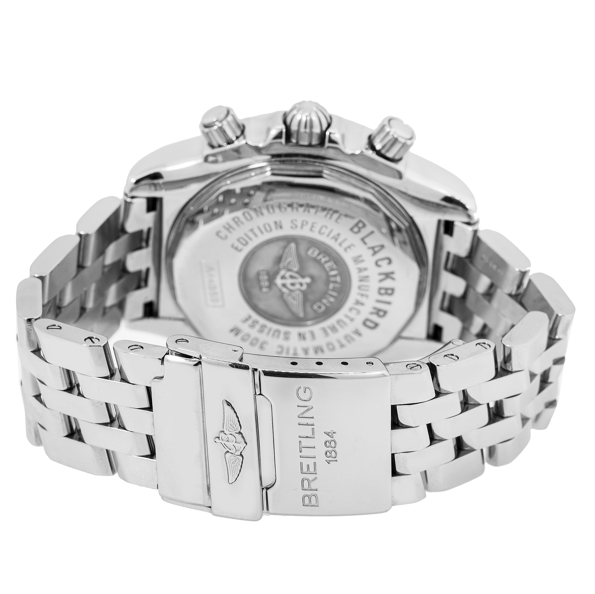 Breitling Crosswind Special A44359 44MM Black Dial With Stainless Steel Bracelet