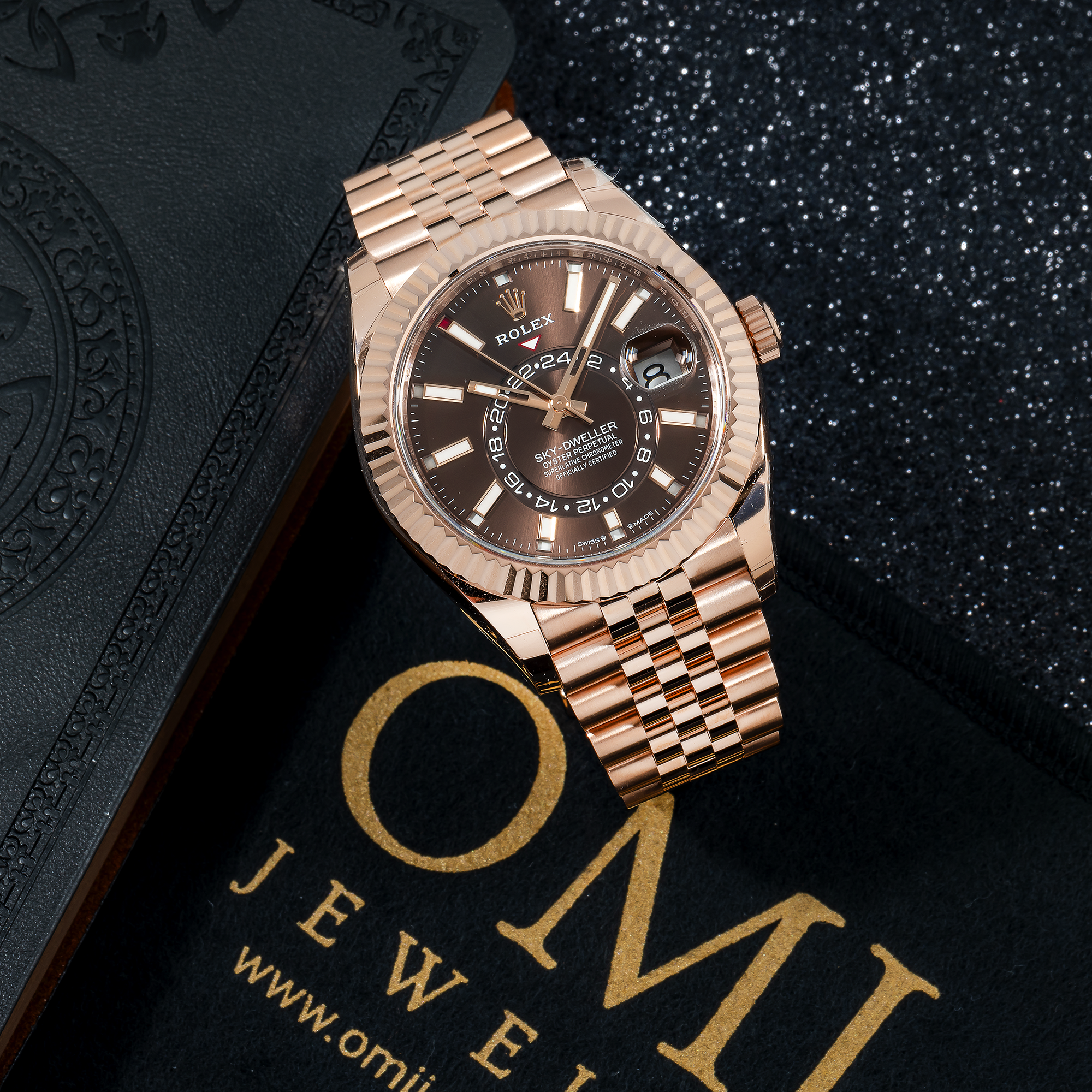 Rolex Sky-Dweller 42MM 336935 Chocolate Dial Fluted Bezel 18K Rose Rolex Sky-Dweller 42MM 336935 Chocolate Dial Fluted Bezel 18K Rose
