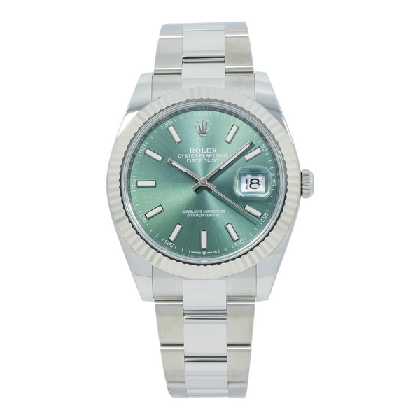 Rolex Datejust 41MM 126334 Green Dial Fluted Bezel Stainless Steel