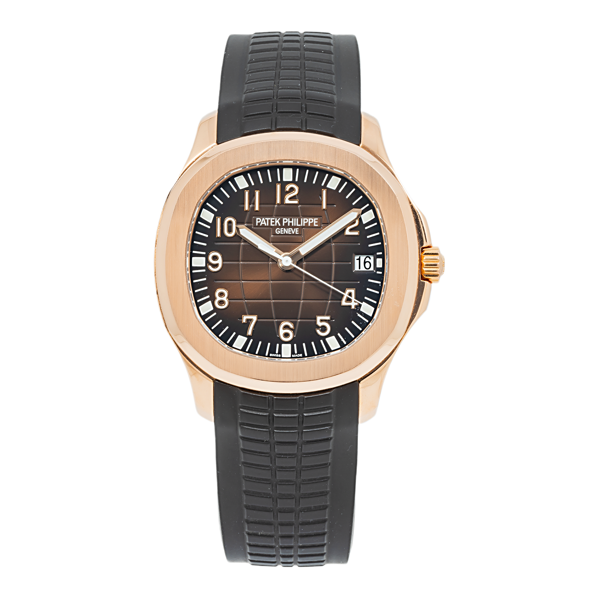 Patek Philippe Aquanaut 40.8MM 5167R-001 Brown Arabic Dial Rose Gold Bezel Brown Rubber Band
