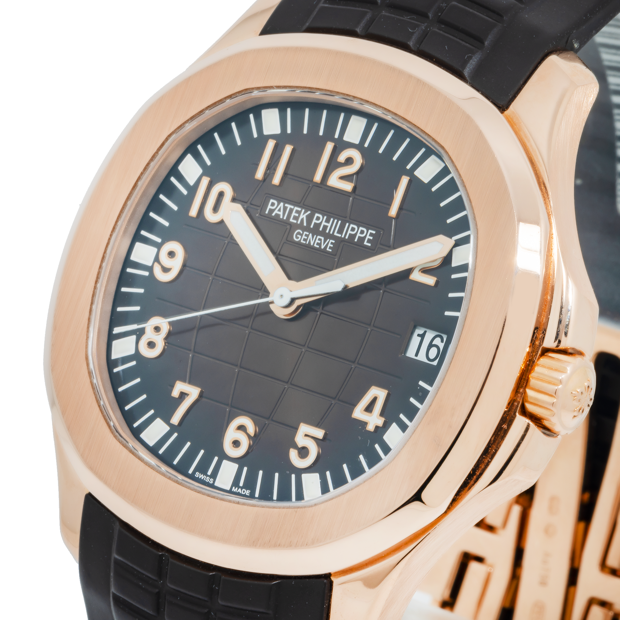 Patek Philippe Aquanaut 40.8MM 5167R-001 Brown Arabic Dial Rose Gold Bezel Brown Rubber Band
