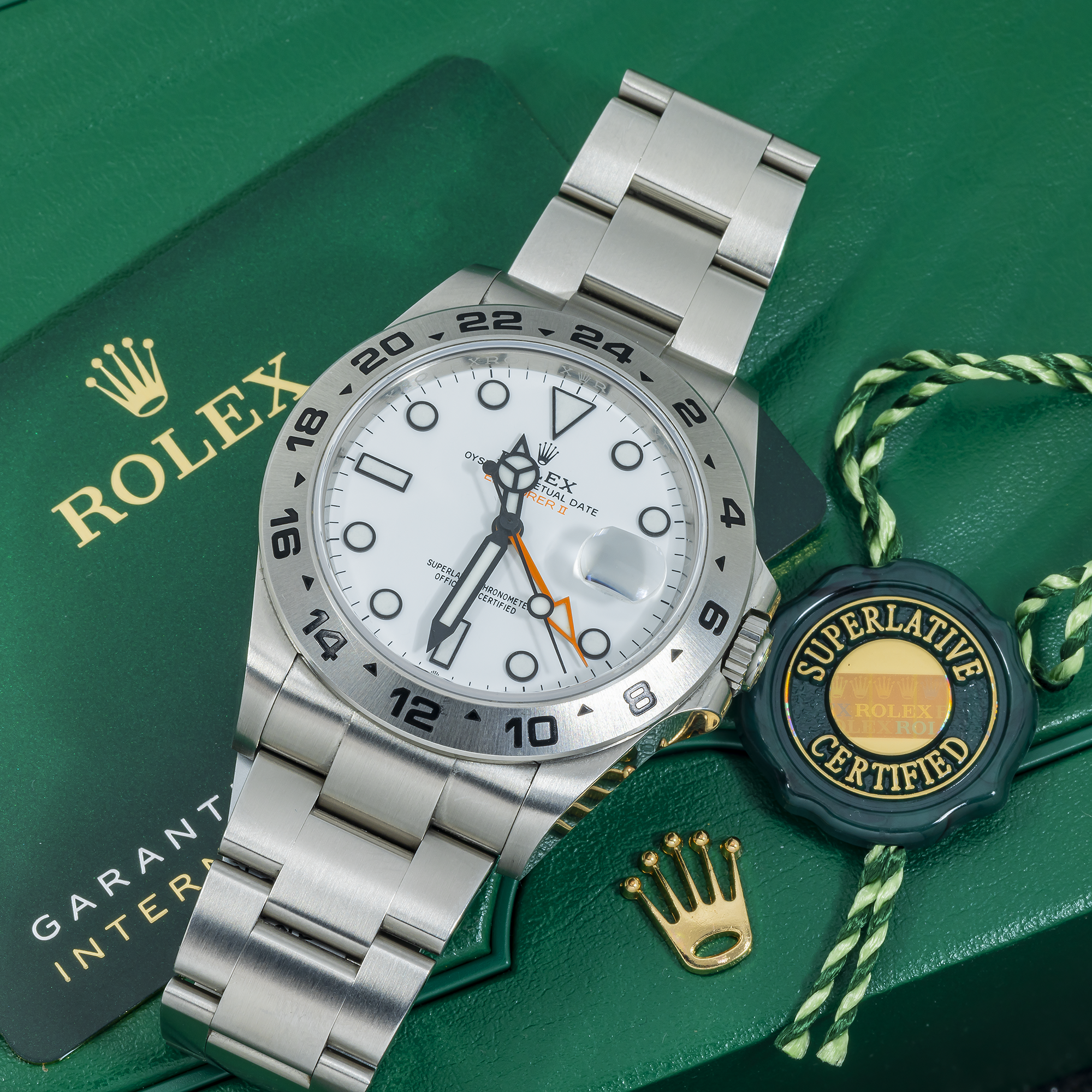 Rolex Explorer II 42MM 226570 Polar White Dial Stainless Steel Bezel Stainless Steel Oyster Bracelet