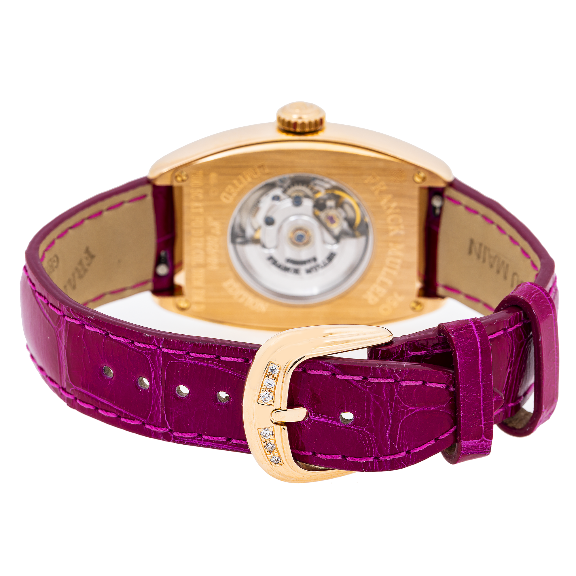 Franck Muller Cintree Curvex 7500SC 28MM White Dial with Leather Franck Muller Cintree Curvex 7500SC 28MM White Dial with Leather
