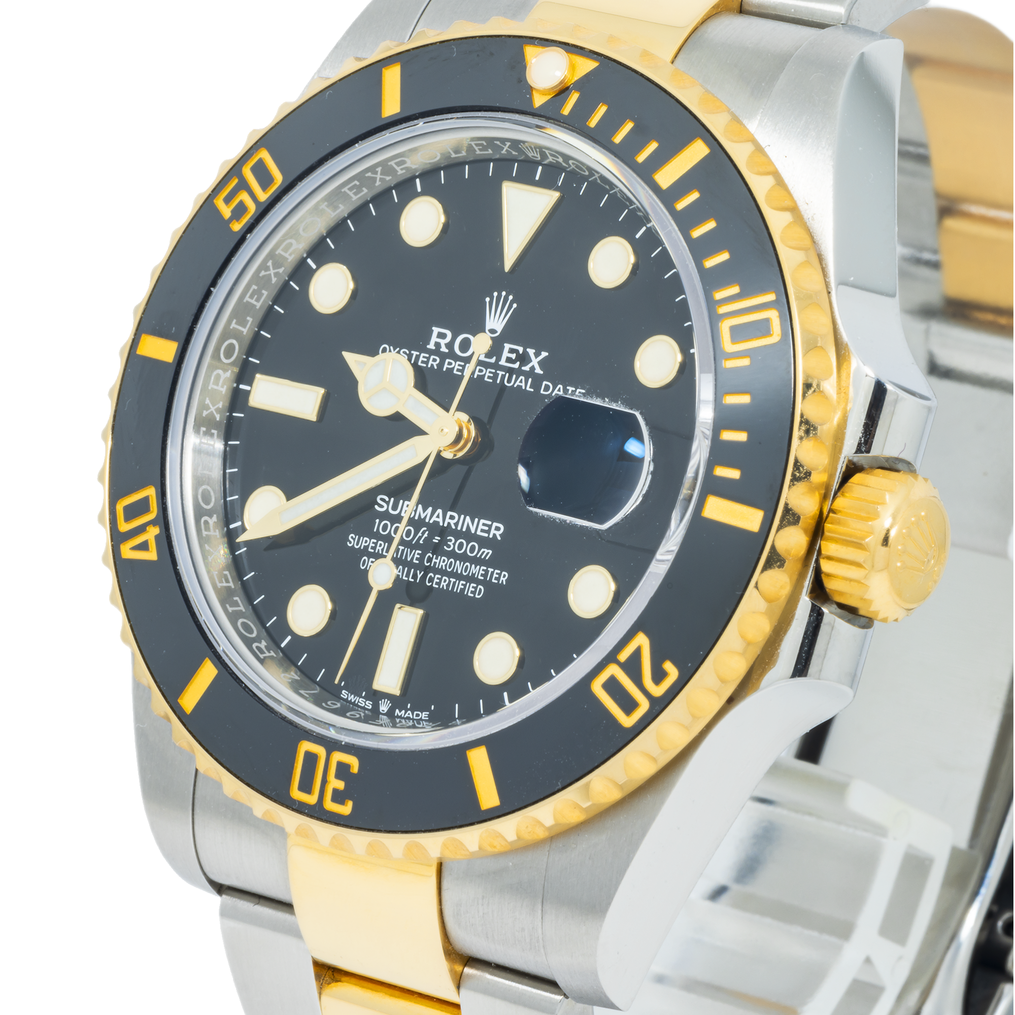 Rolex Submariner Date 41MM 126613LN Black Dial Black Ceramic Bezel Two Tone Yellow Gold Oyster Bracelet