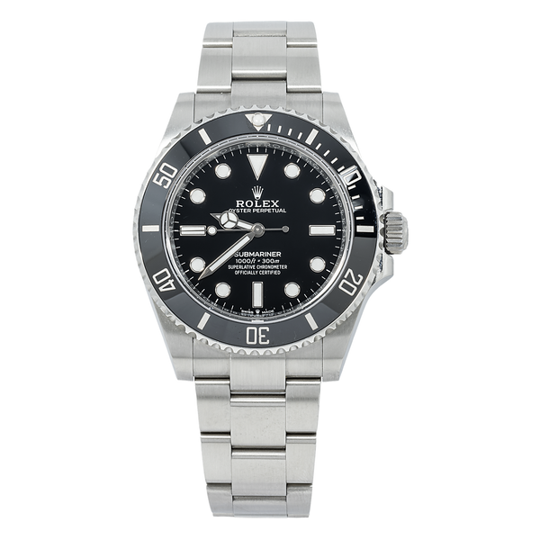 メル Rolex Submariner 41MM 124060 Black Dial Black Ceramic Bezel