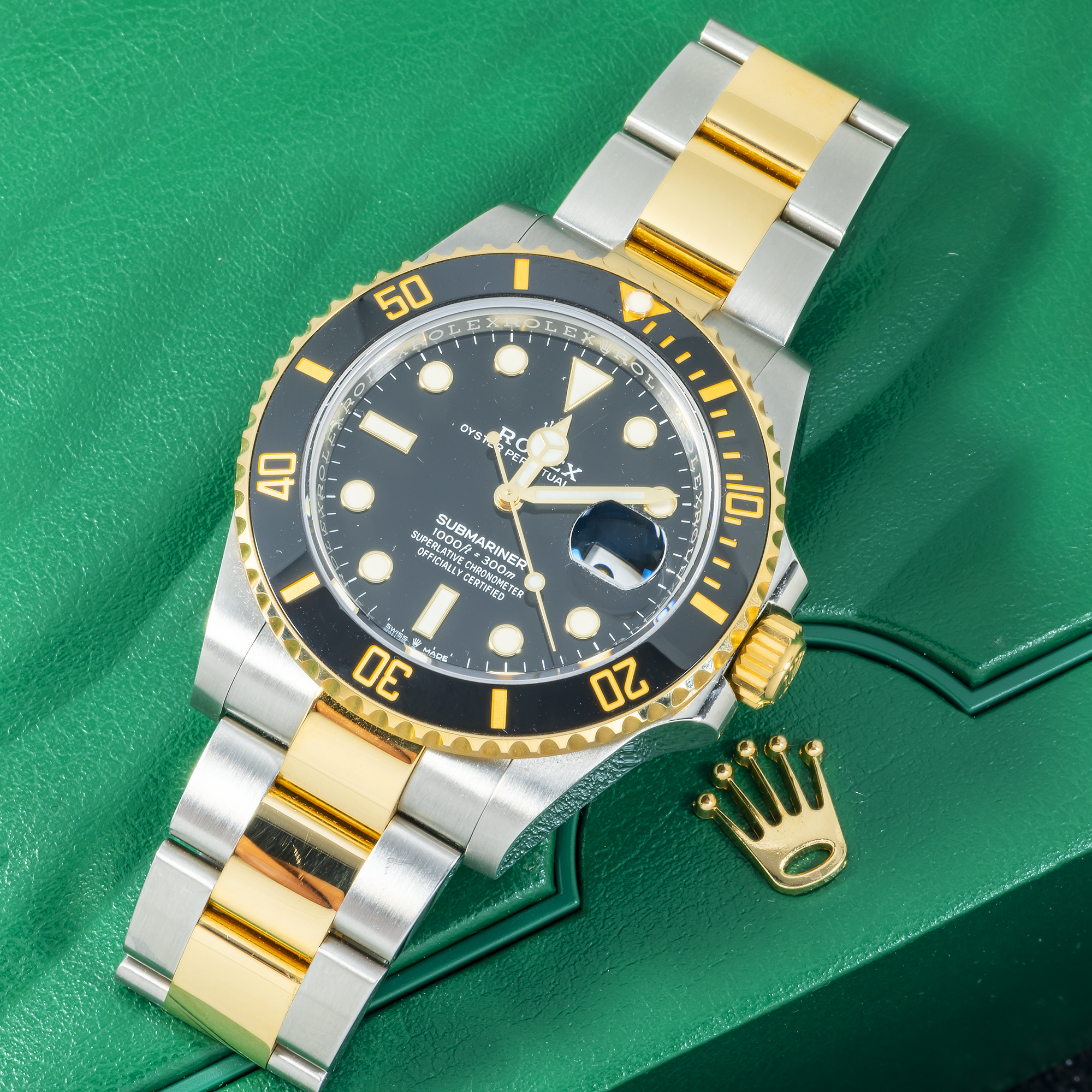 Rolex Submariner Date 41MM 126613LN Black Dial Black Ceramic Bezel Two Tone Yellow Gold Oyster Bracelet