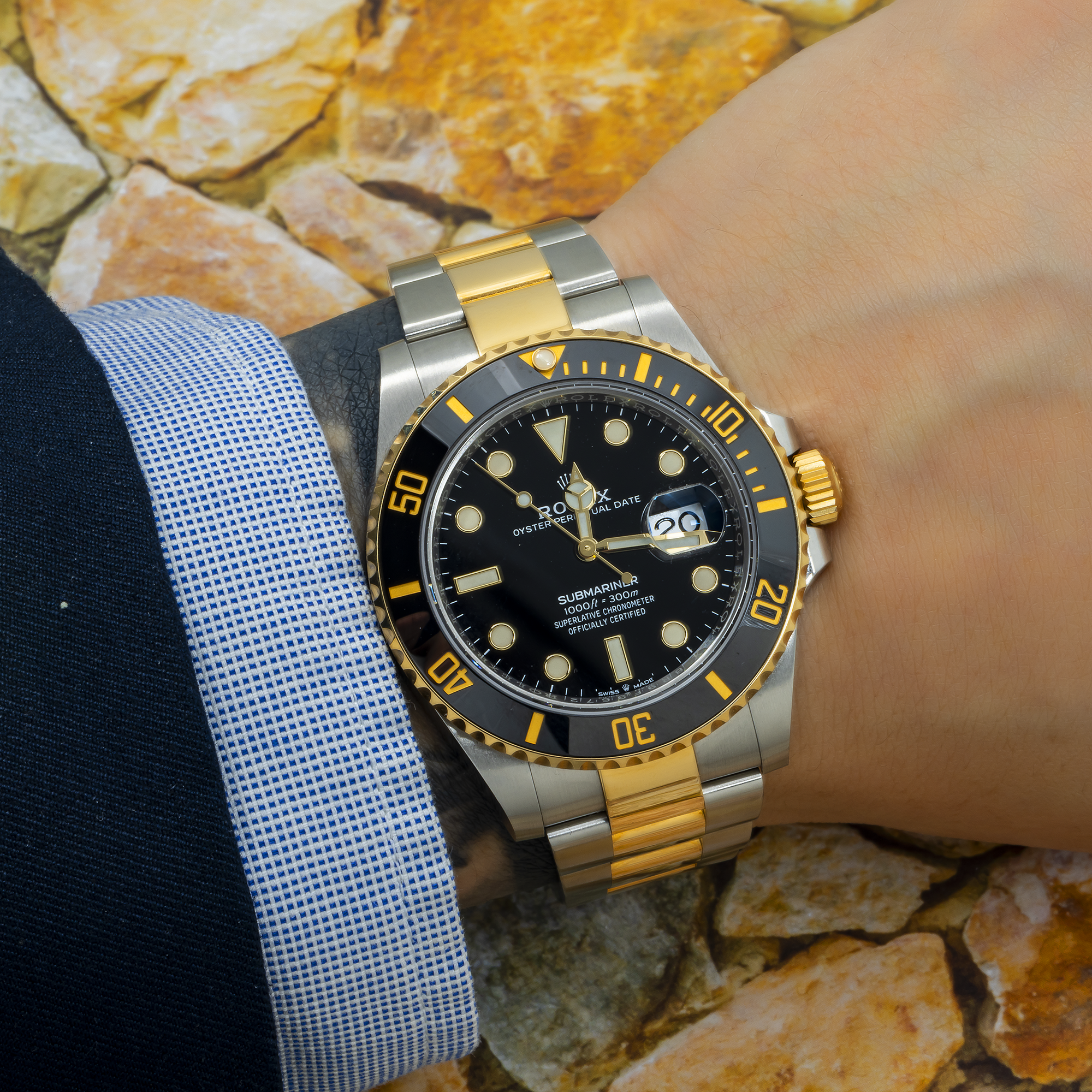 Rolex Submariner Date 41MM 126613LN Black Dial Black Ceramic Bezel Two Tone Yellow Gold Oyster Bracelet