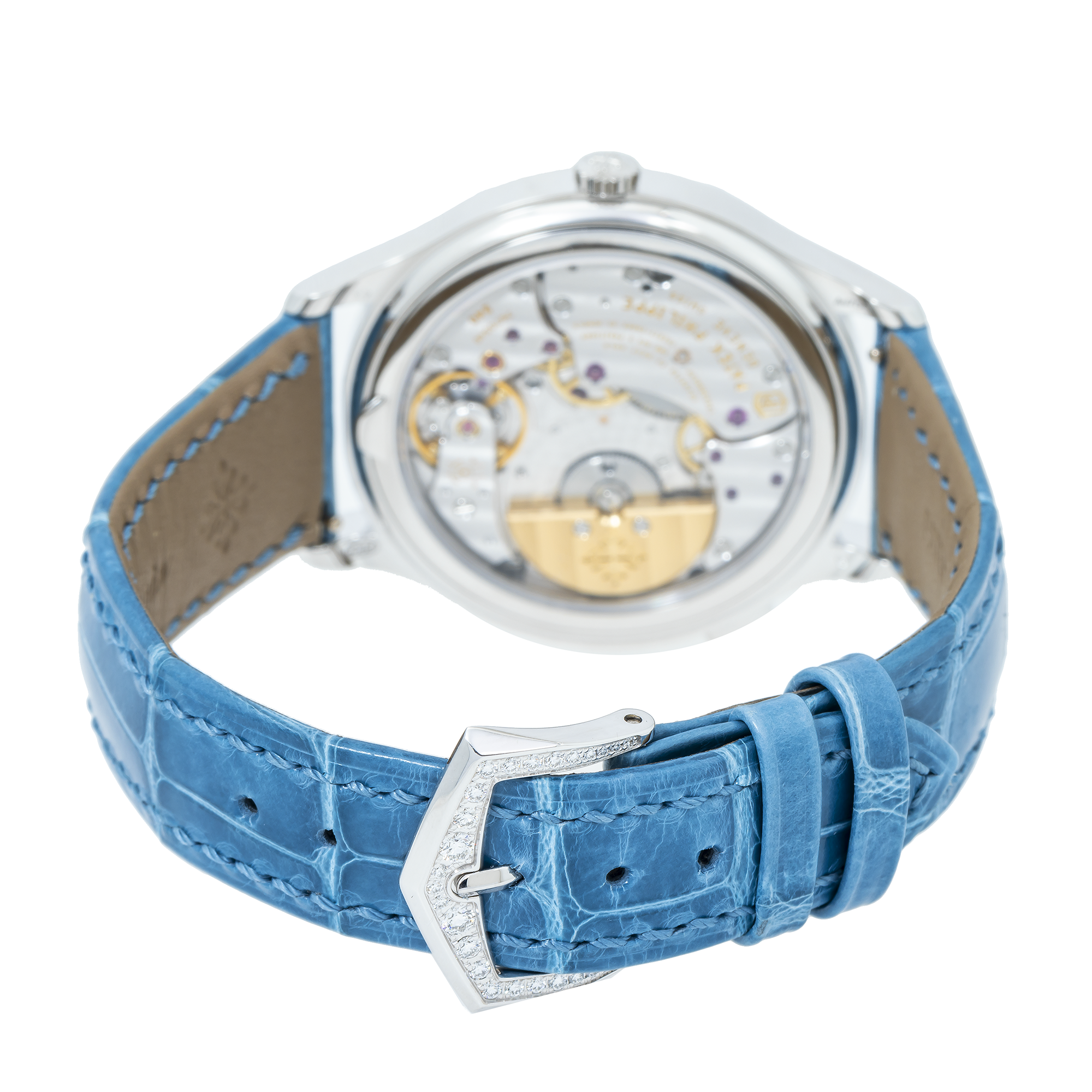 PATEK PHILIPPE WORLD TIME COMPLICATION WORLD TIME 7130R-016 WITH BLUE LEATHER BRACELT