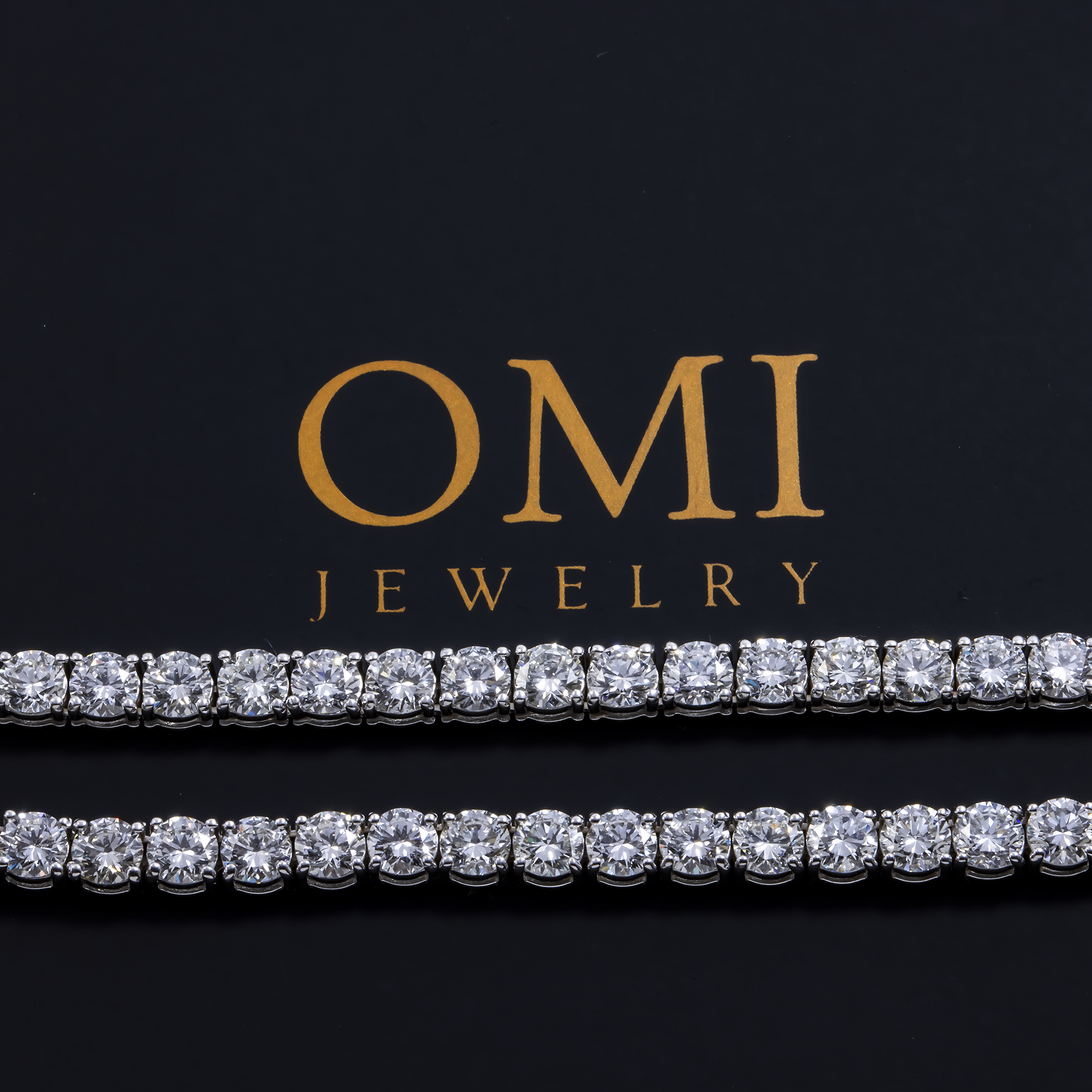 14K GOLD ROUND DIAMOND TENNIS CHAIN 37.48 CT