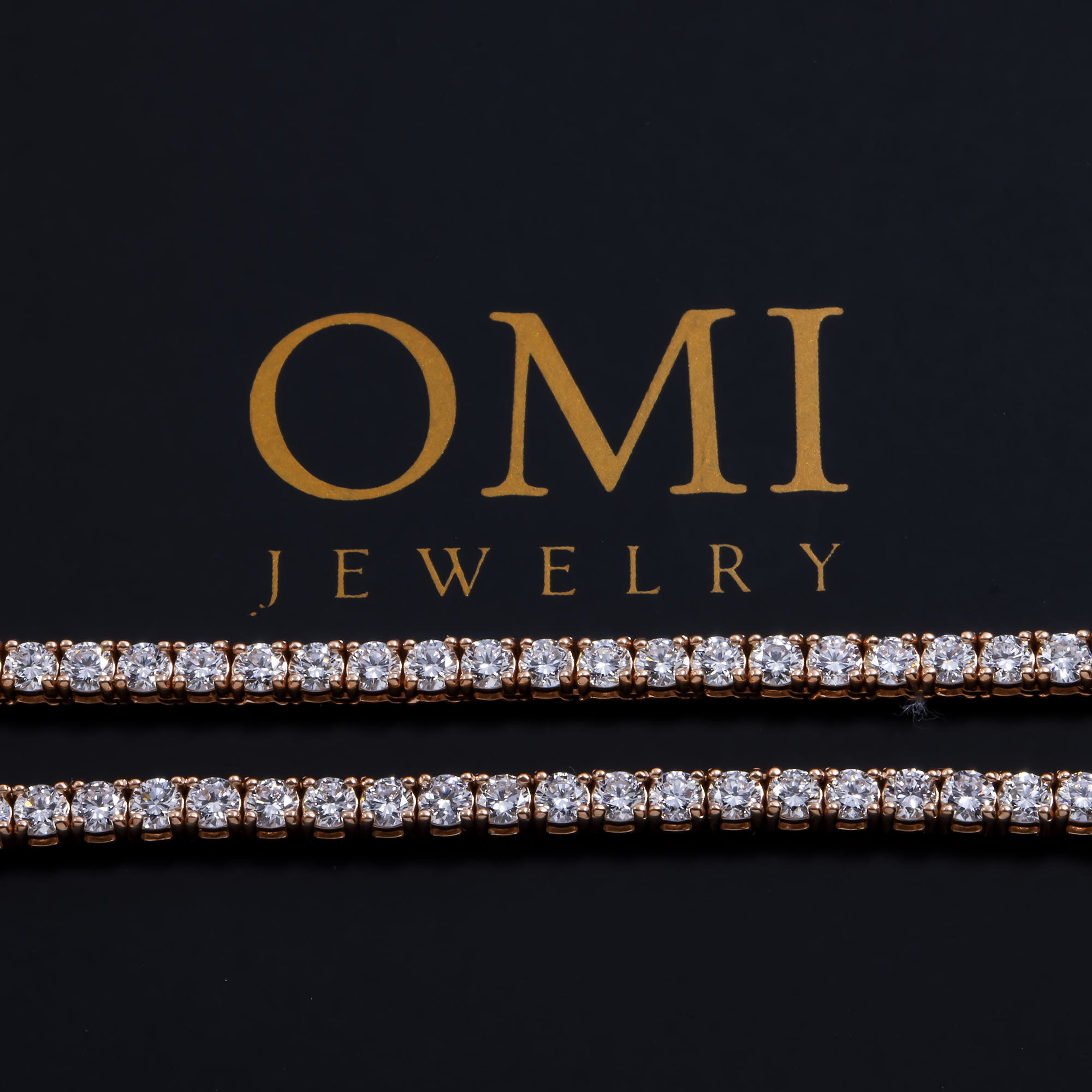 14K GOLD ROUND DIAMOND TENNIS CHAIN 13.27 CT