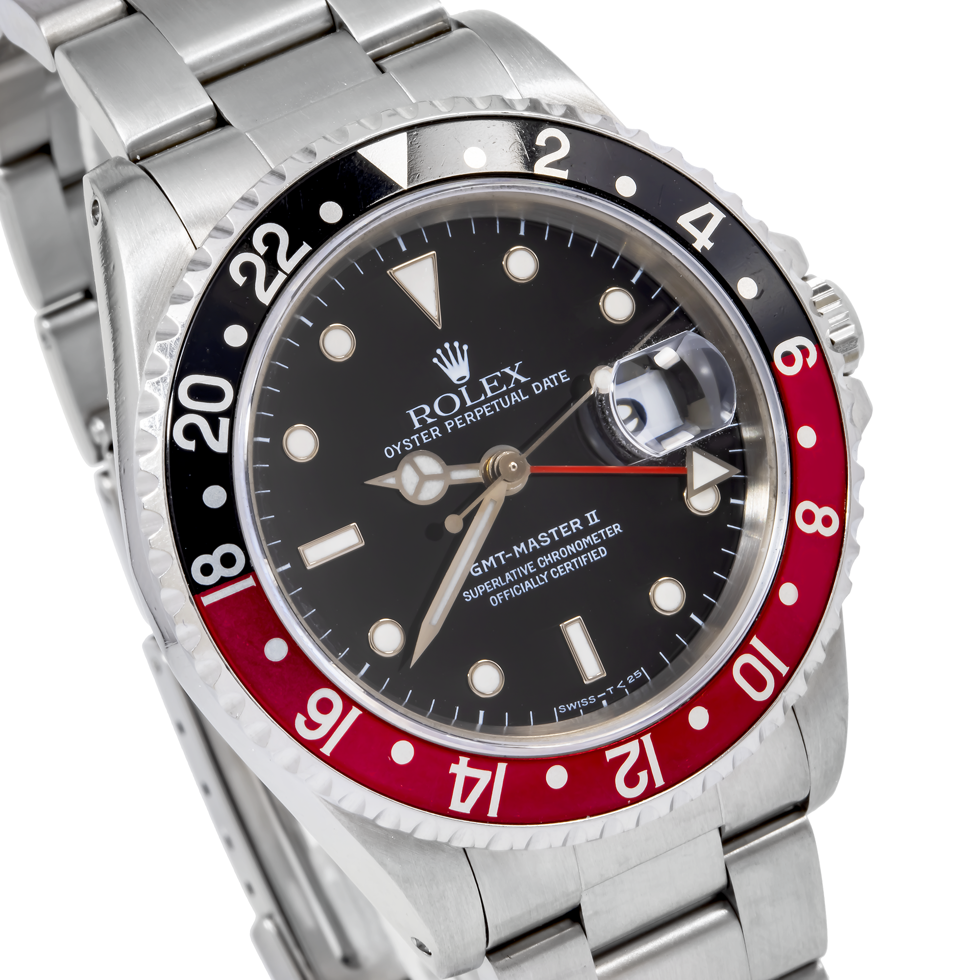 Rolex GMT-Master II 40MM 16710 Coke Black Dial Black & Red Ceramic Bezel Stainless Steel Oyster Bracelet