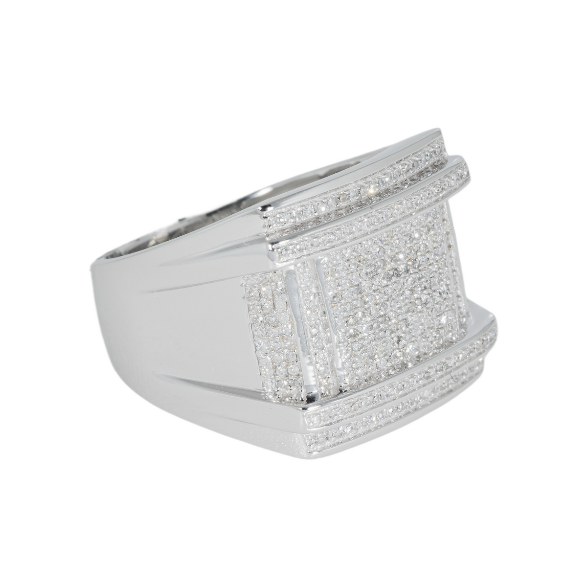 10K GOLD FANCY DIAMOND STATEMENT RING 0.70 CT