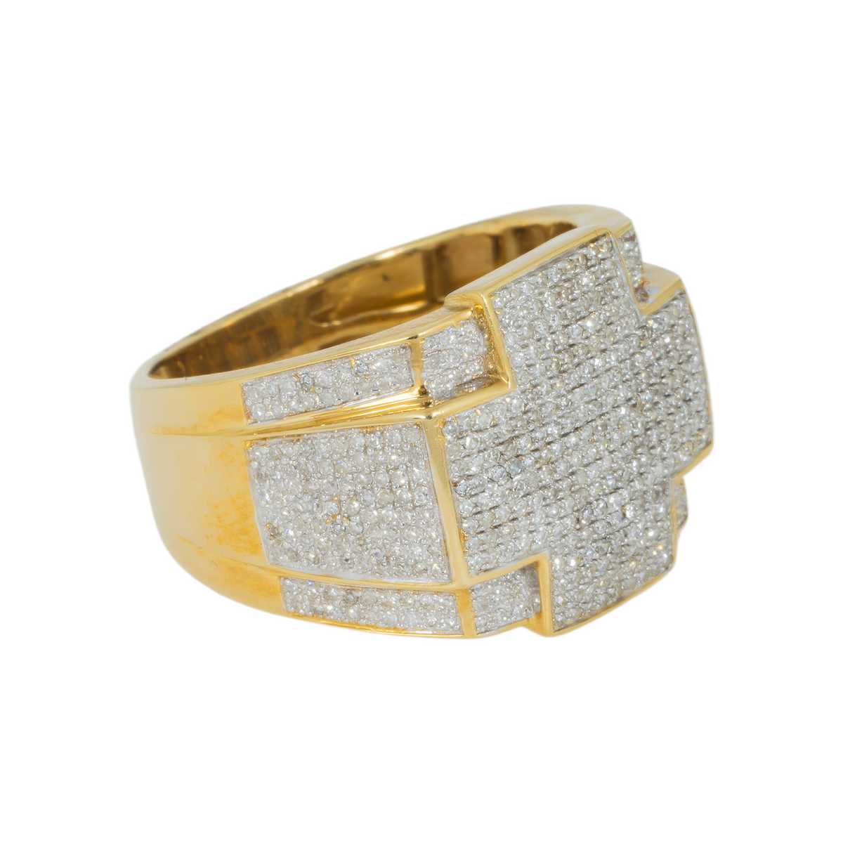 10K GOLD DIAMOND STATEMENT RING 1.15 CT