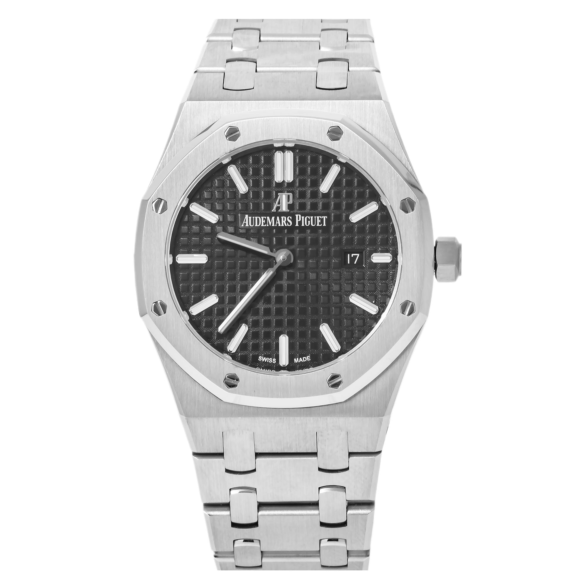 Audemars Piguet Royal Oak 33MM 67650ST.OO.1261ST.01 Black Dial Stainless Steel Bezel Stainless Steel Bracelet