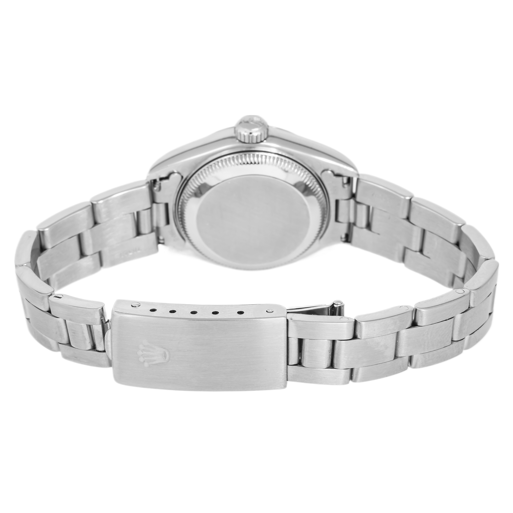 Rolex Date 26MM 6916 White Roman Dial Smooth Bezel Stainless Steel Oyster Bracelet