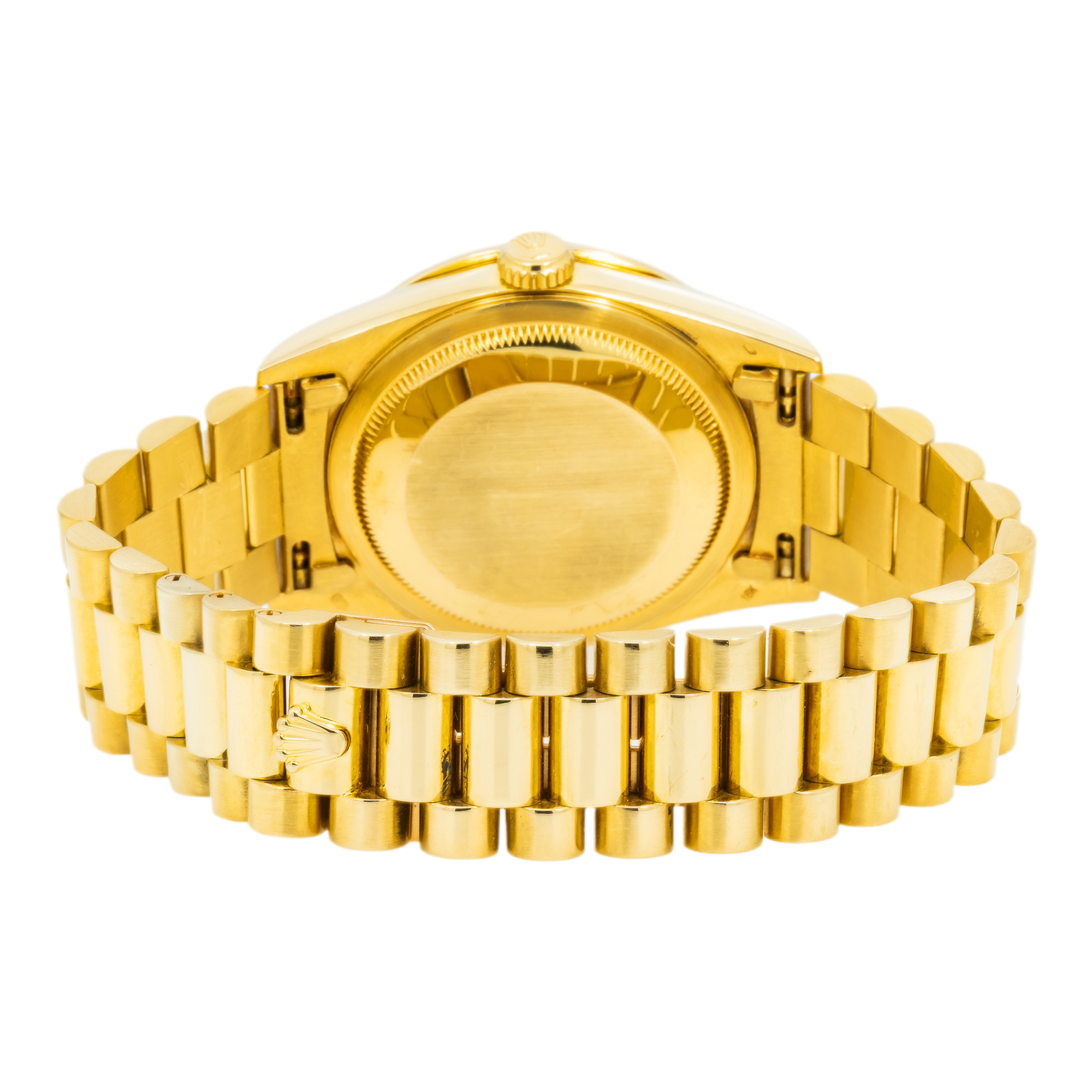 Rolex Day-Date 36MM 18238 Blue Diamond Dial Diamond Bezel 18K Yellow Gold President Bracelet