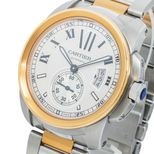 Buy Cartier Calibre de Cartier W7100036 42MM White Dial Dial With