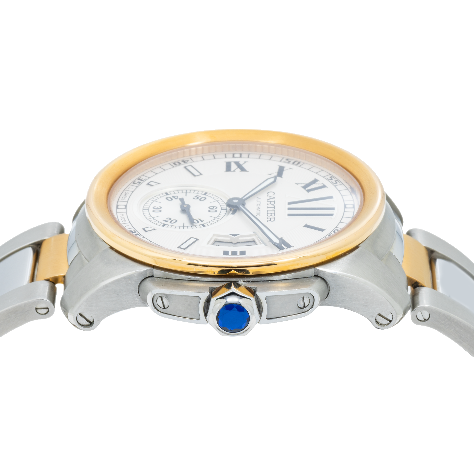 Cartier Calibre de Cartier W7100036 42MM White Dial Dial With Stainless Steel And Rose Gold Bracelet
