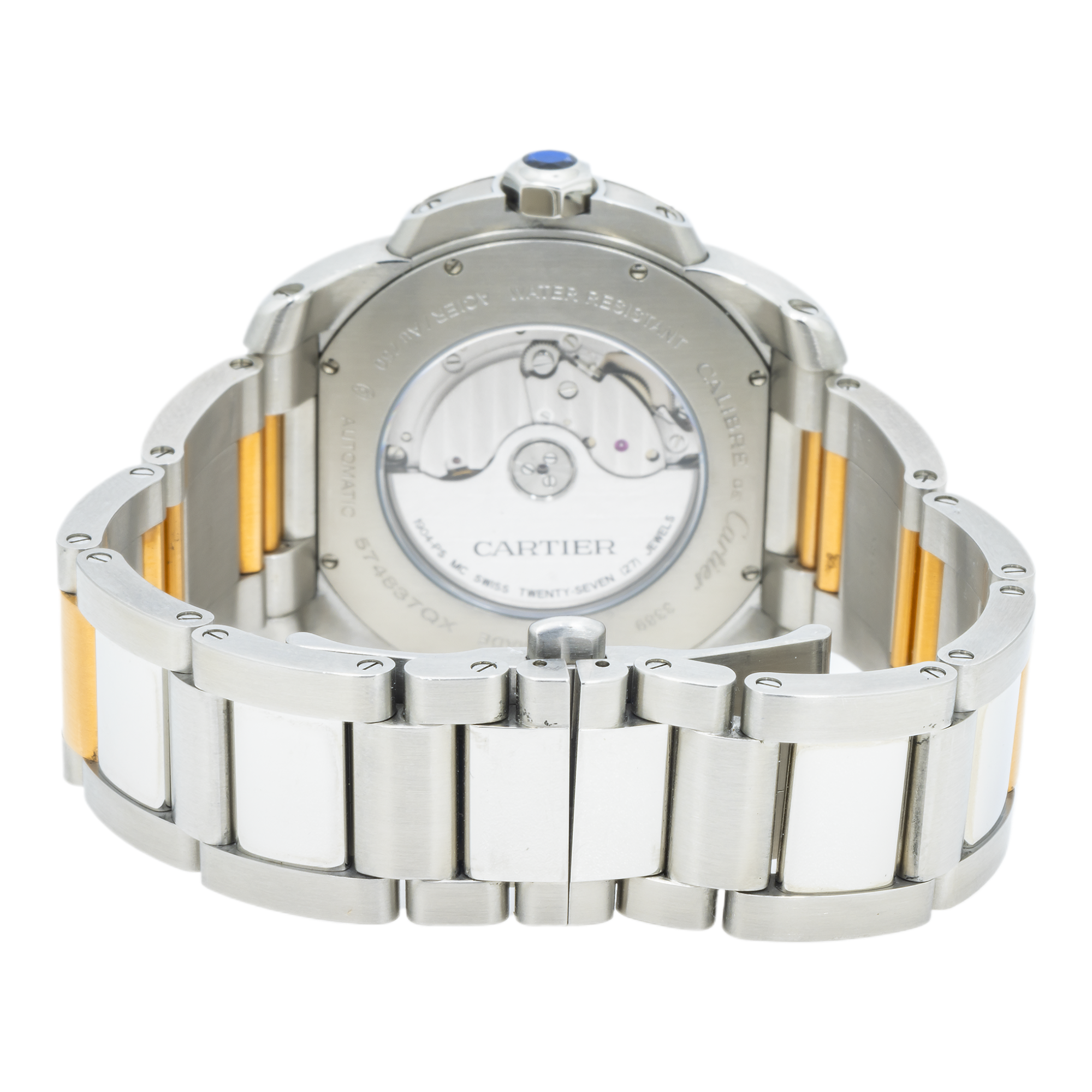 Cartier Calibre de Cartier W7100036 42MM White Dial Dial With Stainless Steel And Rose Gold Bracelet