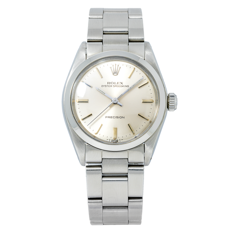 Rolex Oyster Speedking Precision 6430 31MM Silver Dial With Stainless Steel Oyster Bracelet