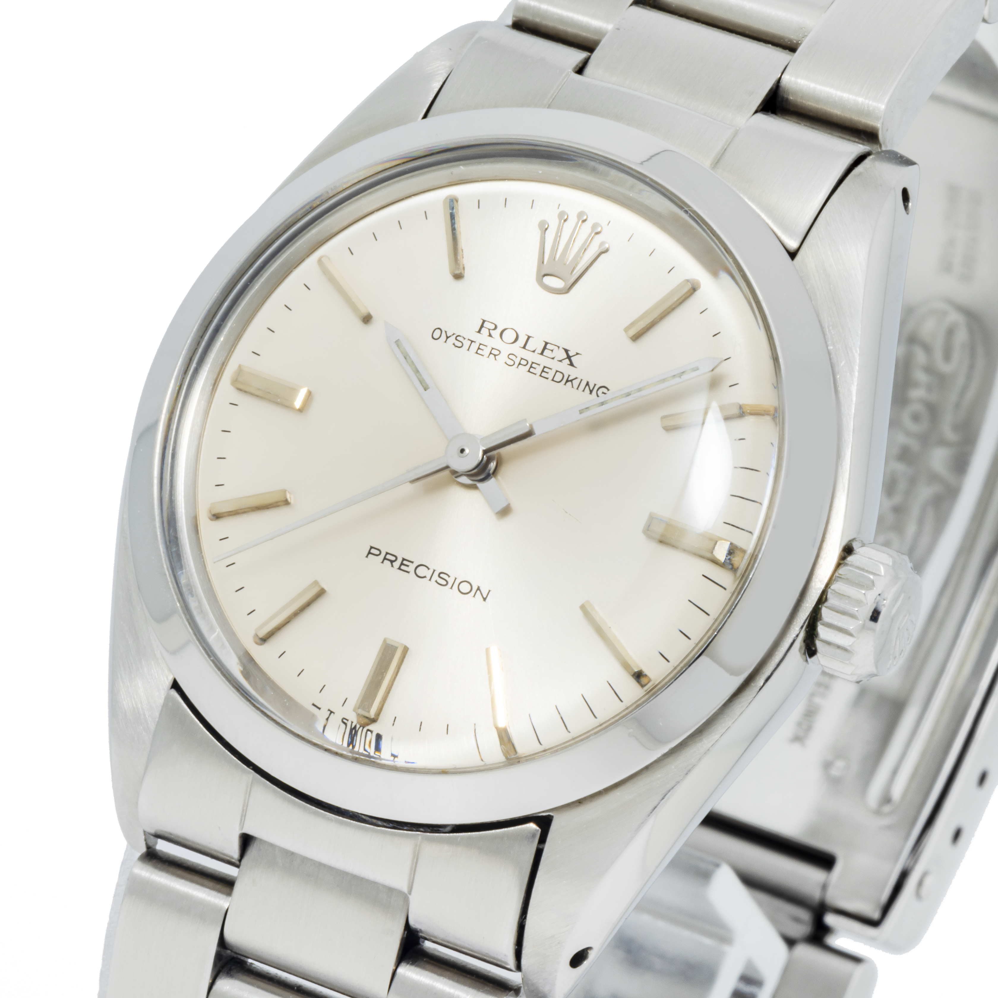 Rolex Oyster Perpetual 31MM 6430 Silver Dial Smooth Bezel Stainless Steel Oyster Bracelet