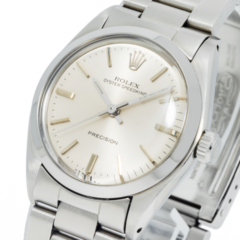 Rolex Oyster Speedking Precision 6430 31MM Silver Dial With Stainless Steel Oyster Bracelet