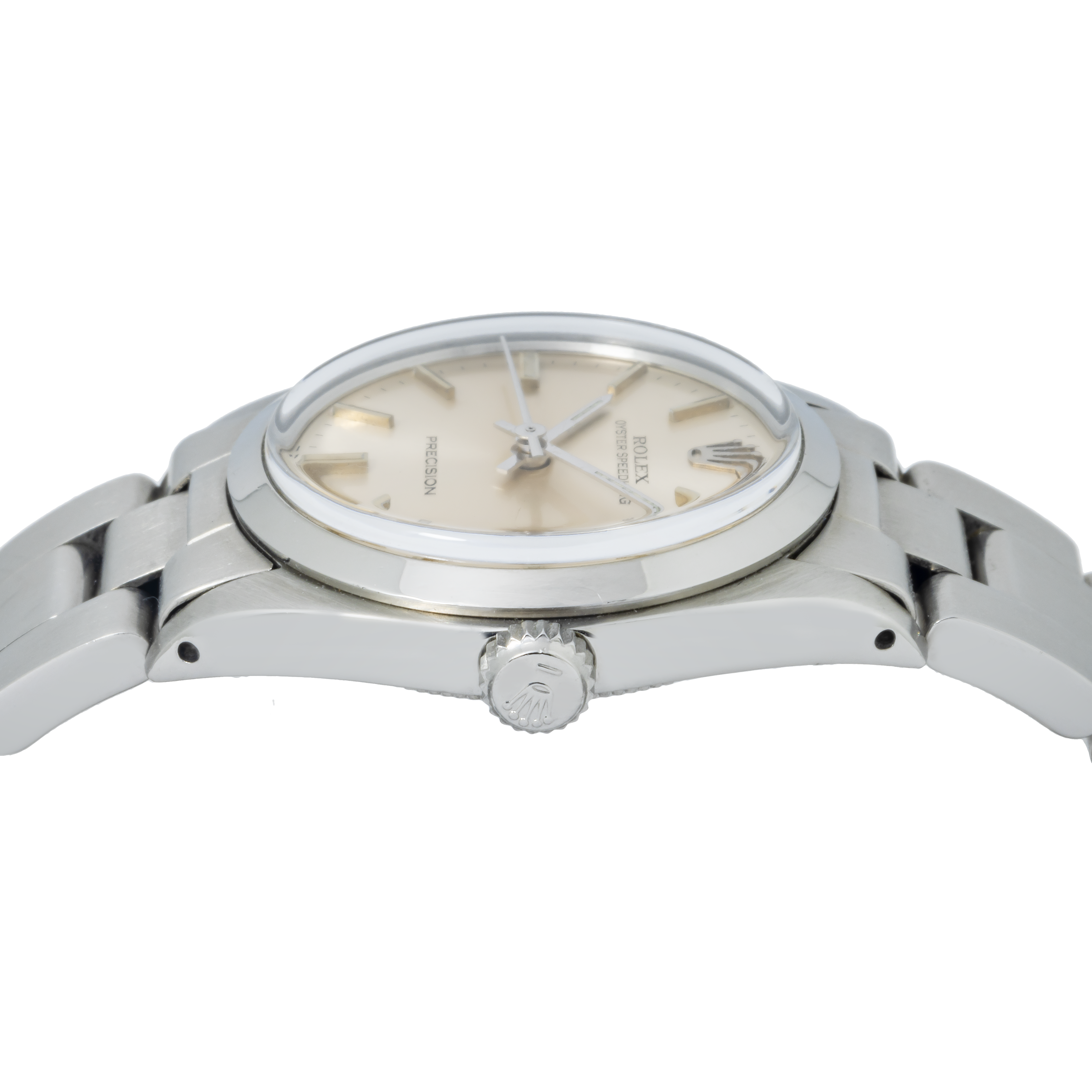 Rolex Oyster Perpetual 31MM 6430 Silver Dial Smooth Bezel Stainless Steel Oyster Bracelet