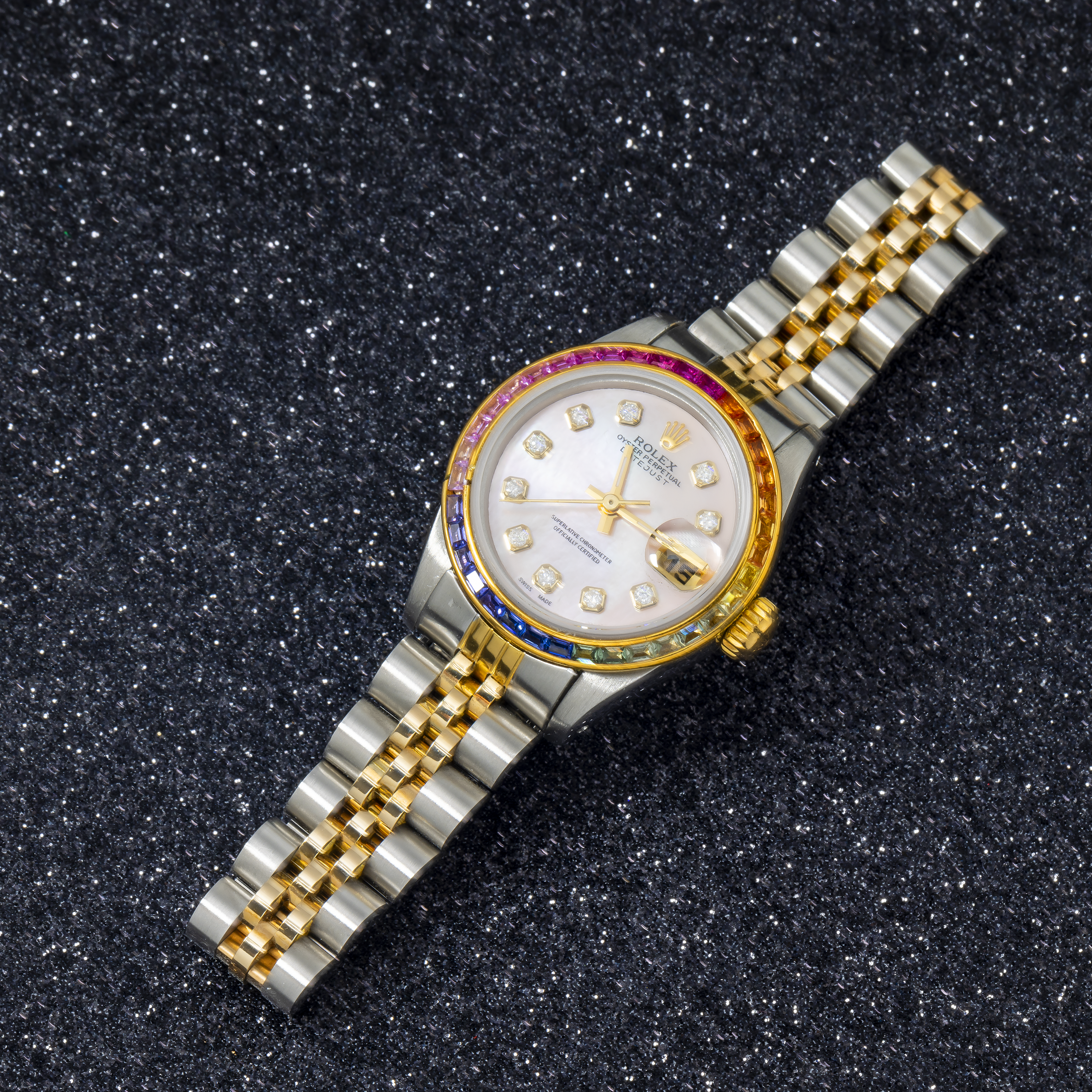 Rolex Datejust 26MM 69173 Pink Mother of Pearl Diamond Dial Rolex Datejust 26MM 69173 Pink Mother of Pearl Diamond Dial