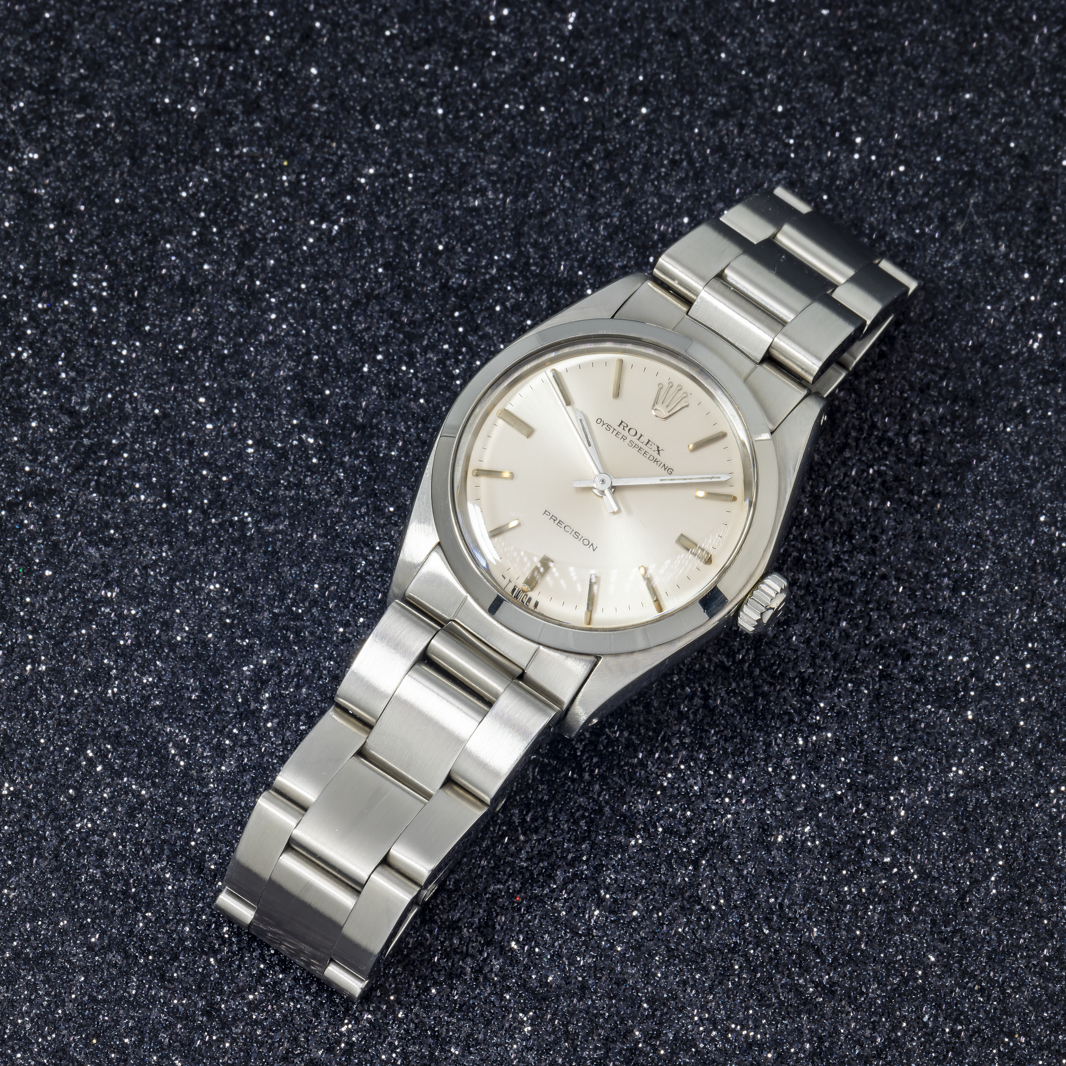 Rolex Oyster Perpetual 31MM 6430 Silver Dial Smooth Bezel Stainless Steel Oyster Bracelet
