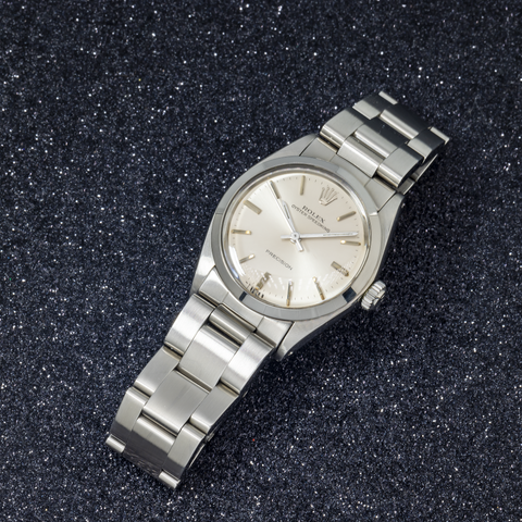 Rolex Oyster Speedking Precision 6430 31MM Silver Dial With Stainless Steel Oyster Bracelet