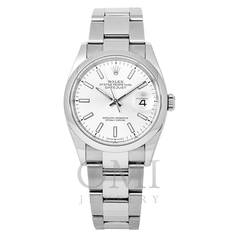 ROLEX DATEJUST 36MM 126200 STAINLESS STEEL WATCH WITH OYSTER BRACELET