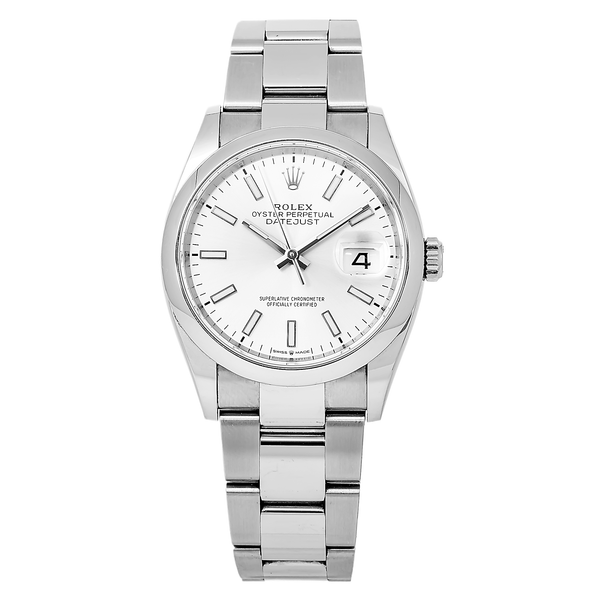 ROLEX DATEJUST 36MM 126200 STAINLESS STEEL WATCH WITH OYSTER BRACELET