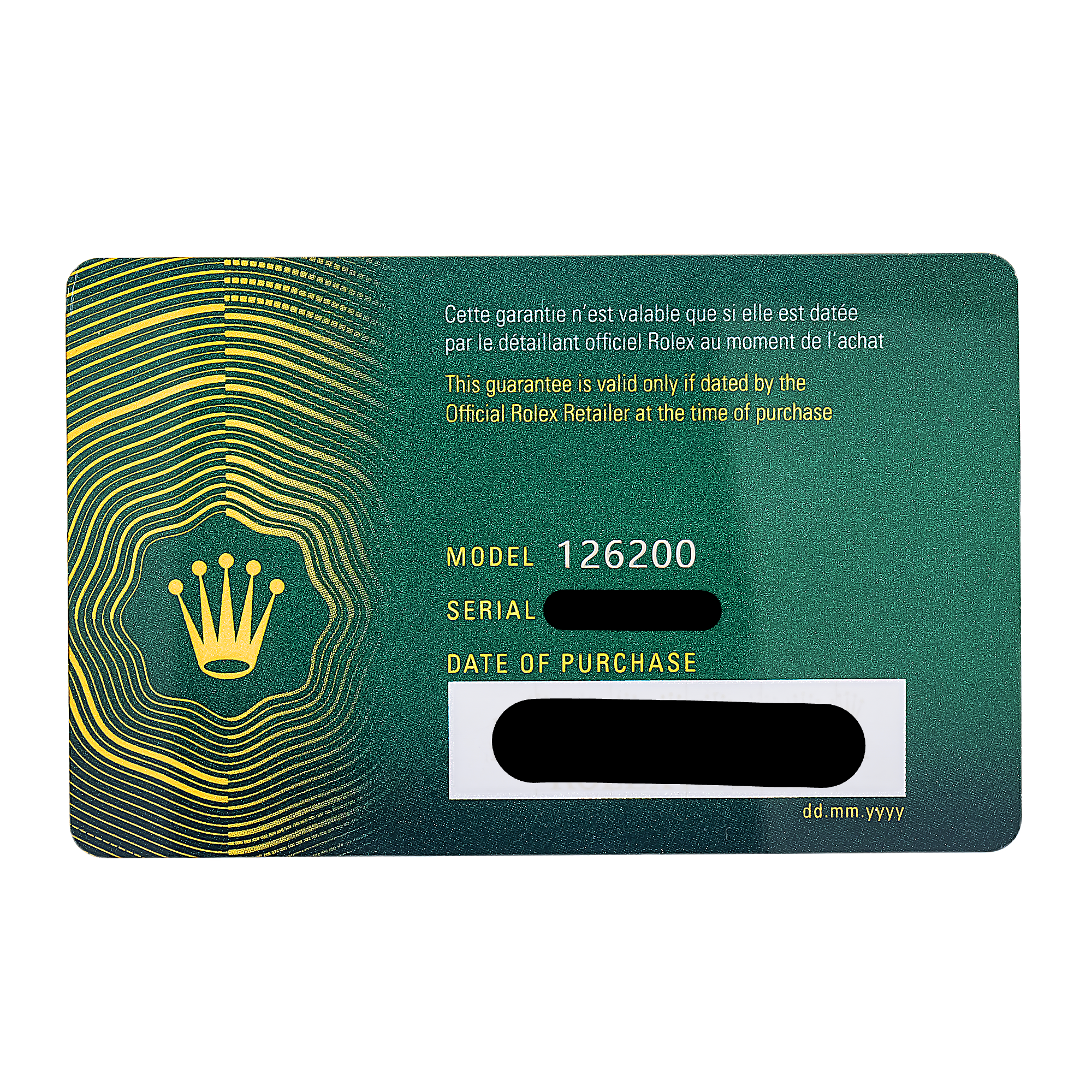 Rolex Datejust 36MM 126200 Blue Motif Dial Smooth Bezel Stainless Steel Oyster Bracelet