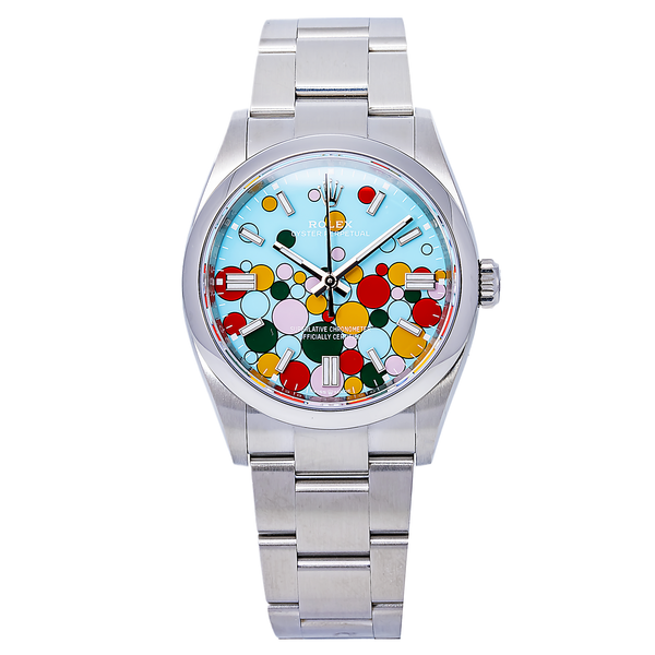 Rolex Oyster Perpetual 36MM 126000 Turquoise Celebration Dial