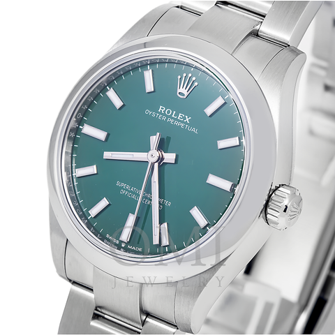 ROLEX OYSTER PERPETUAL 277200 - 31MM LADIES WATCH WITH STAINLESS STEEL OYSTER BRACELET AND DOMED BEZEL