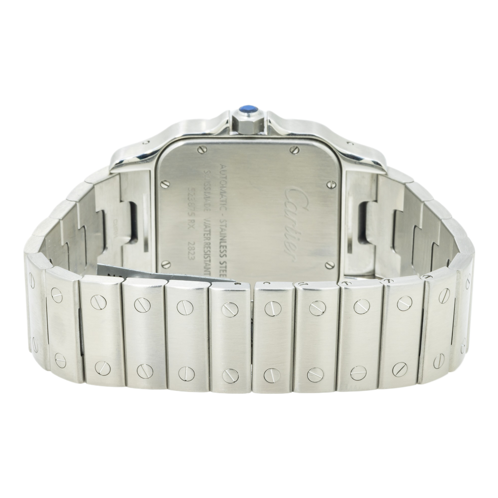 Cartier Santos Galbée XL W20098D6 32MM White Dial And Diamond Bezel With Stainless Steel Bracelet