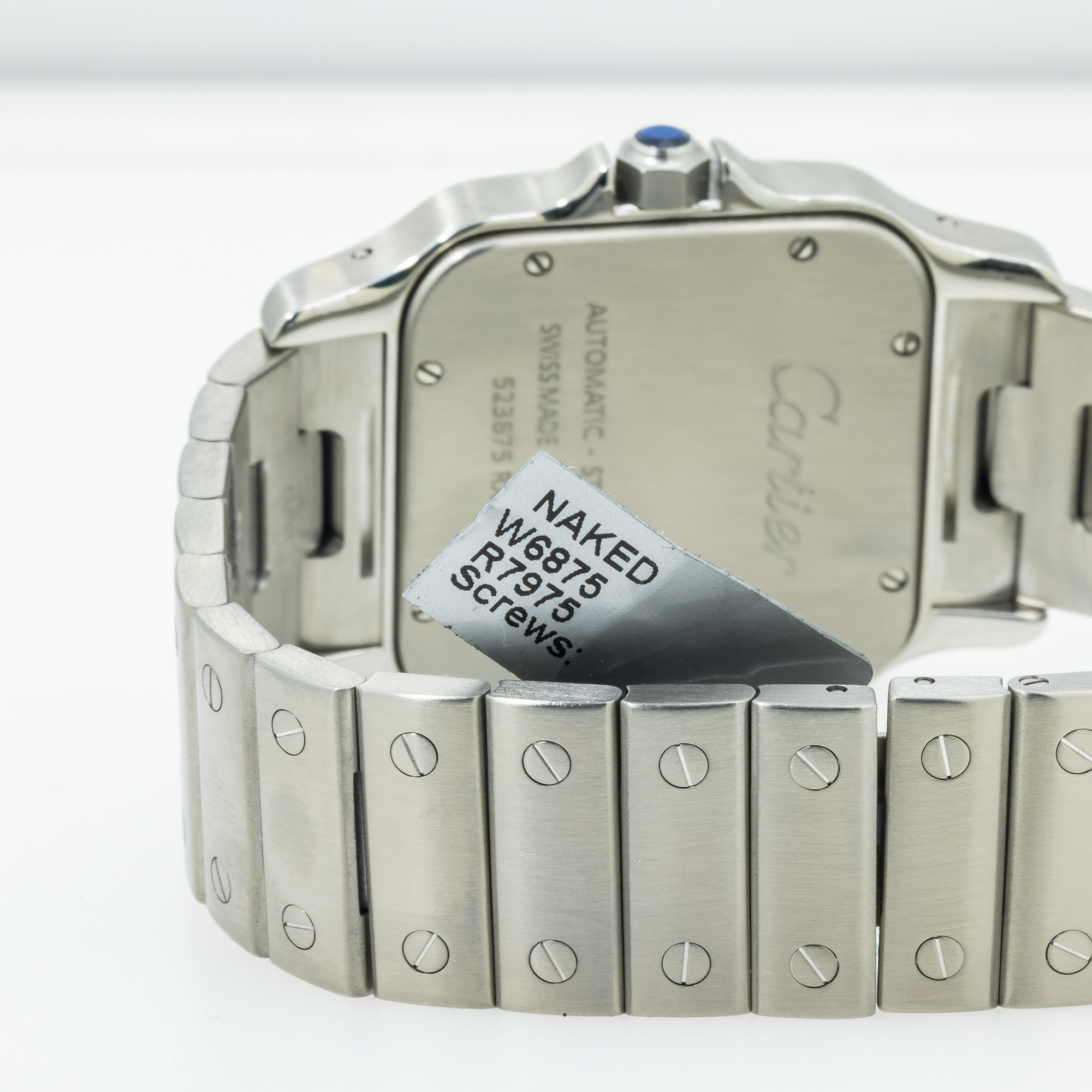 Cartier Santos Galbée XL W20098D6 32MM White Dial And Diamond Bezel With Stainless Steel Bracelet