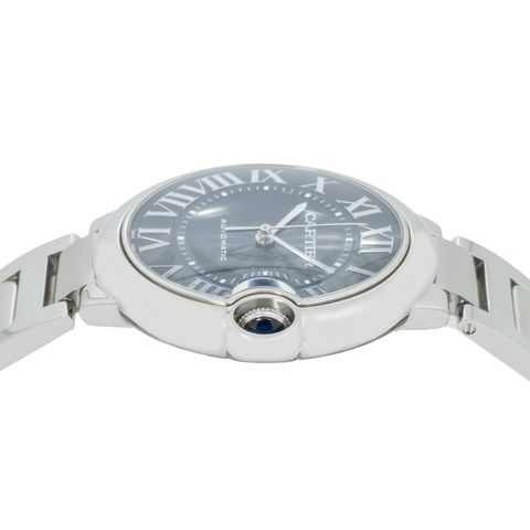 Cartier Ballon Bleu W6920042 Stainless Steel 44MM Black Dial And Stainless Steel Bracelet