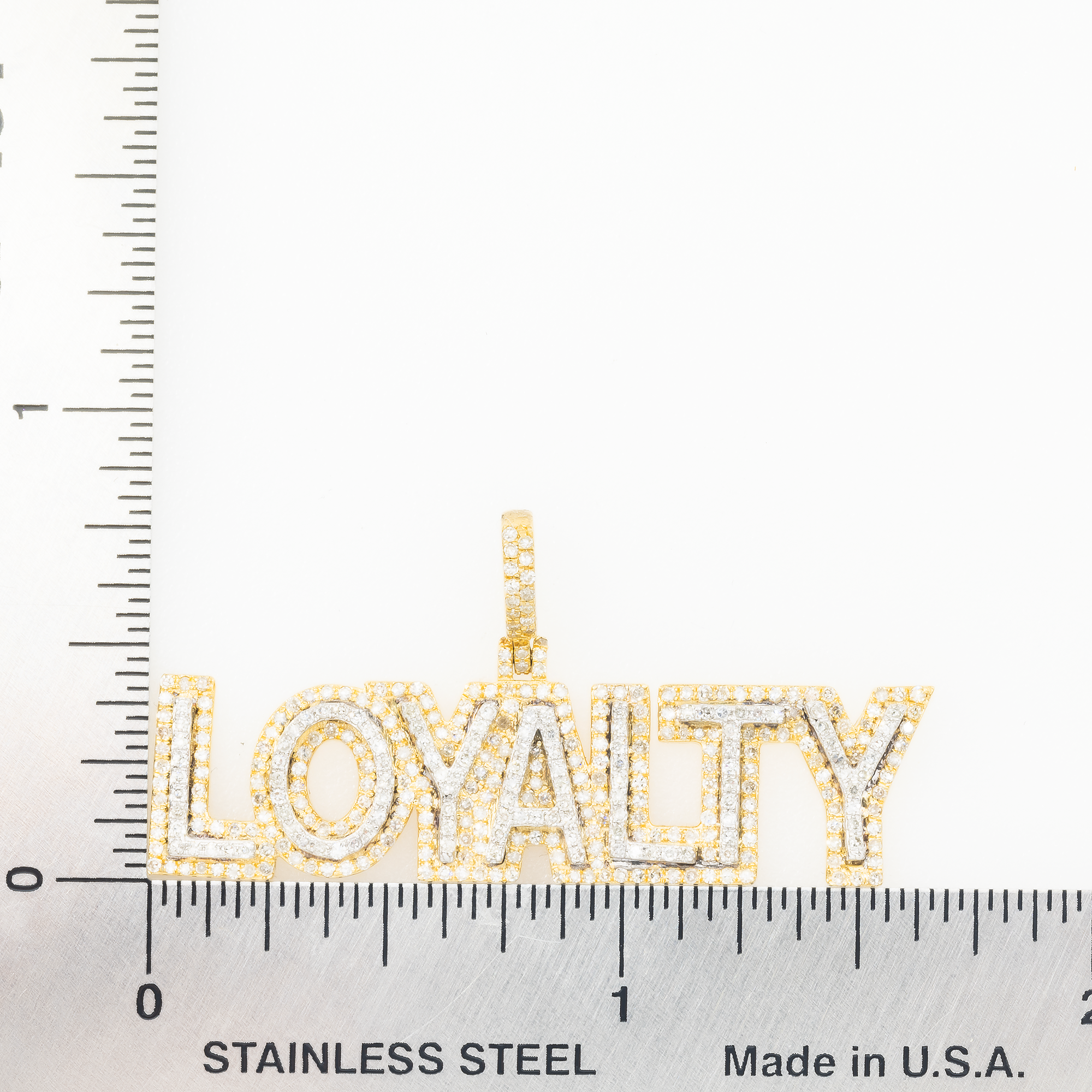 10K GOLD DIAMOND LOYALTY PENDANT 1.20 CT