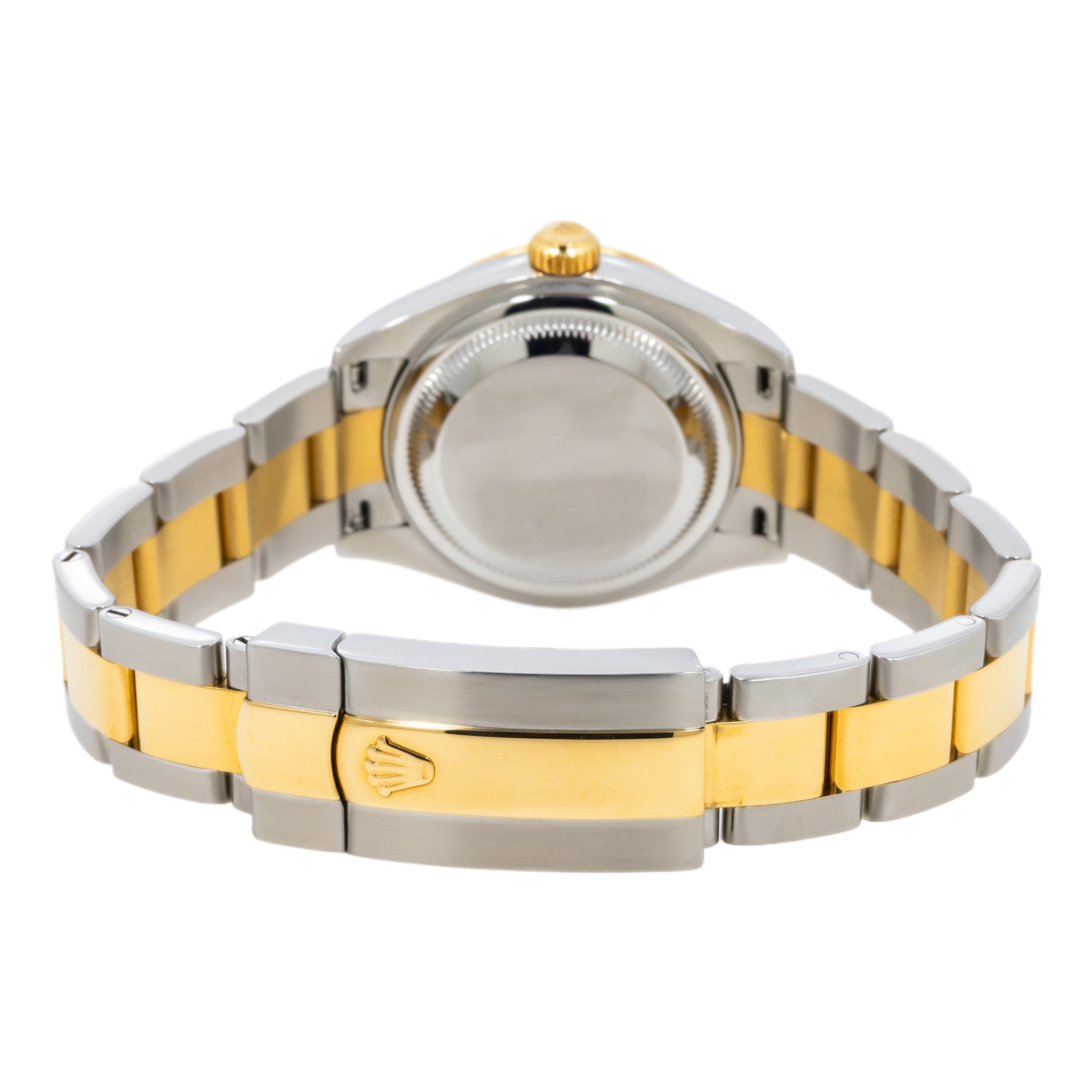 Rolex Datejust 28MM 279383RBR Mother of Pearl Diamond Dial Diamond Bezel Two Tone Yellow Gold Oyster Bracelet