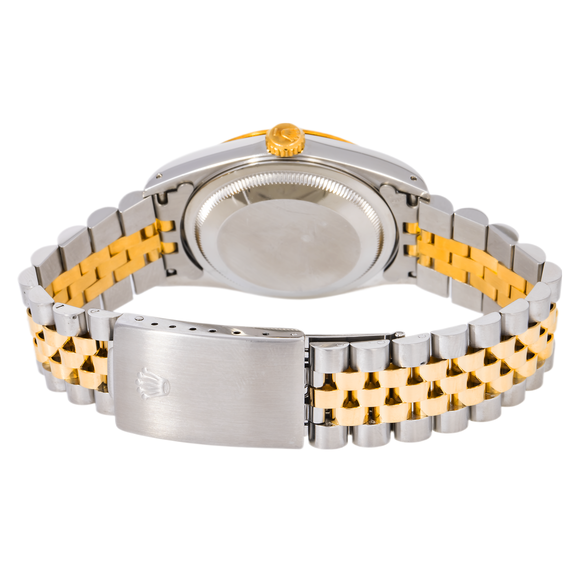 Rolex Datejust 36MM 16013 Champagne Dial Fluted Bezel Two Tone Yellow Gold Jubilee Bracelet