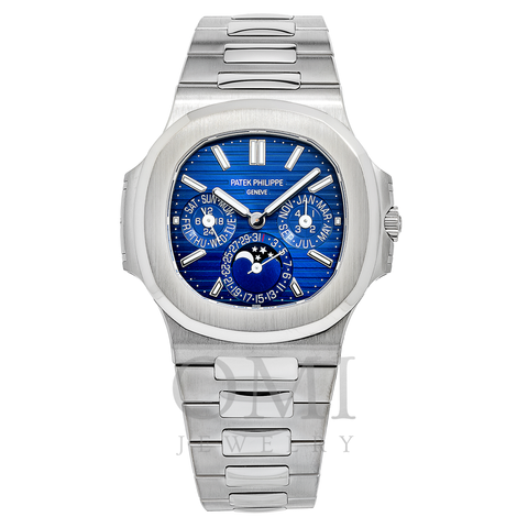 Patek Philippe Nautilus Grand Complication Perpetual Calendar 5740 40MM Blue Sunburst Dial With White Gold Bracelet