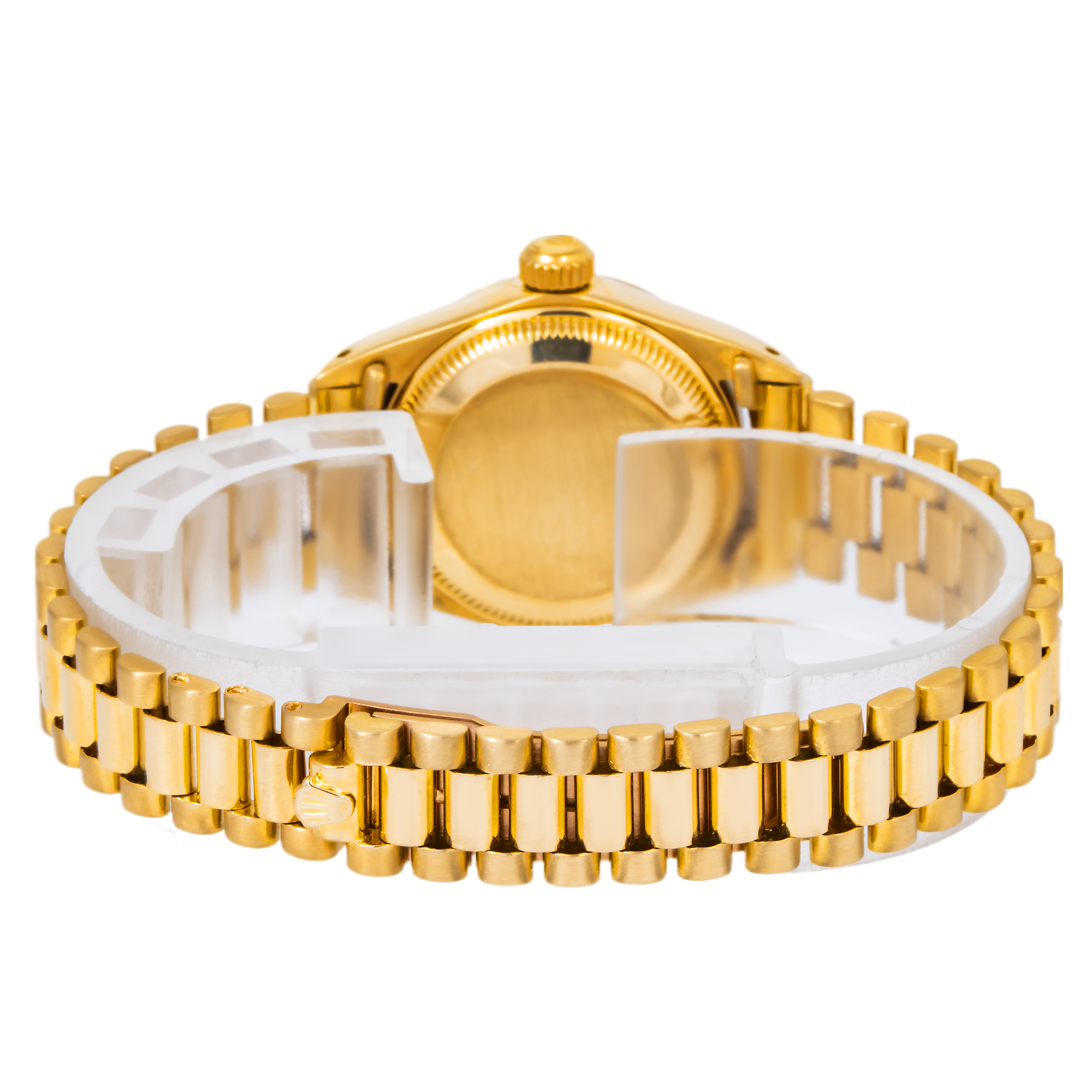 Rolex Datejust 26MM 69178 Champagne Dial Yellow Gold Fluted Bezel 18K Yellow Gold President Bracelet