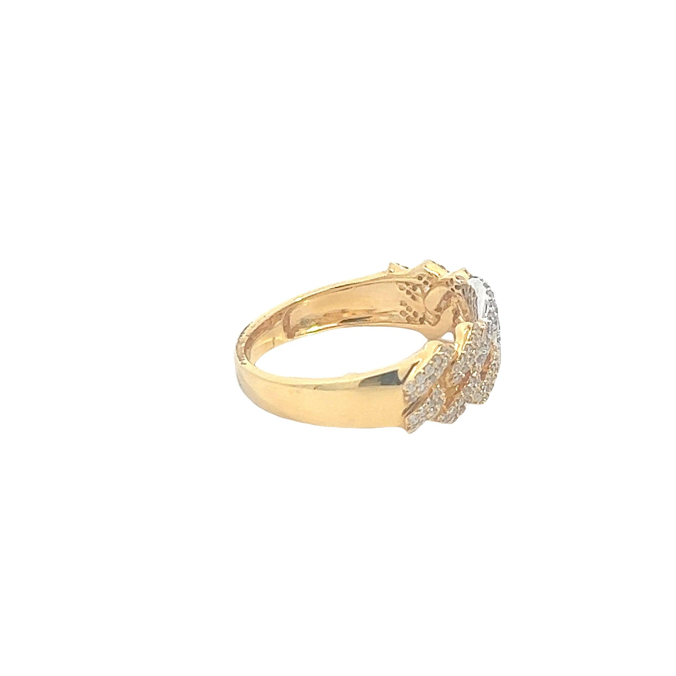 MRG3895AYW $7,500.00 14KY+W 0.60CTW DIAMOND SQUARE LINK MIAMI CUBAN AND GUCCI LINK RING MIDDLE LINK WHITE GOLD__2024-04-05-15-08-28-1.jpg