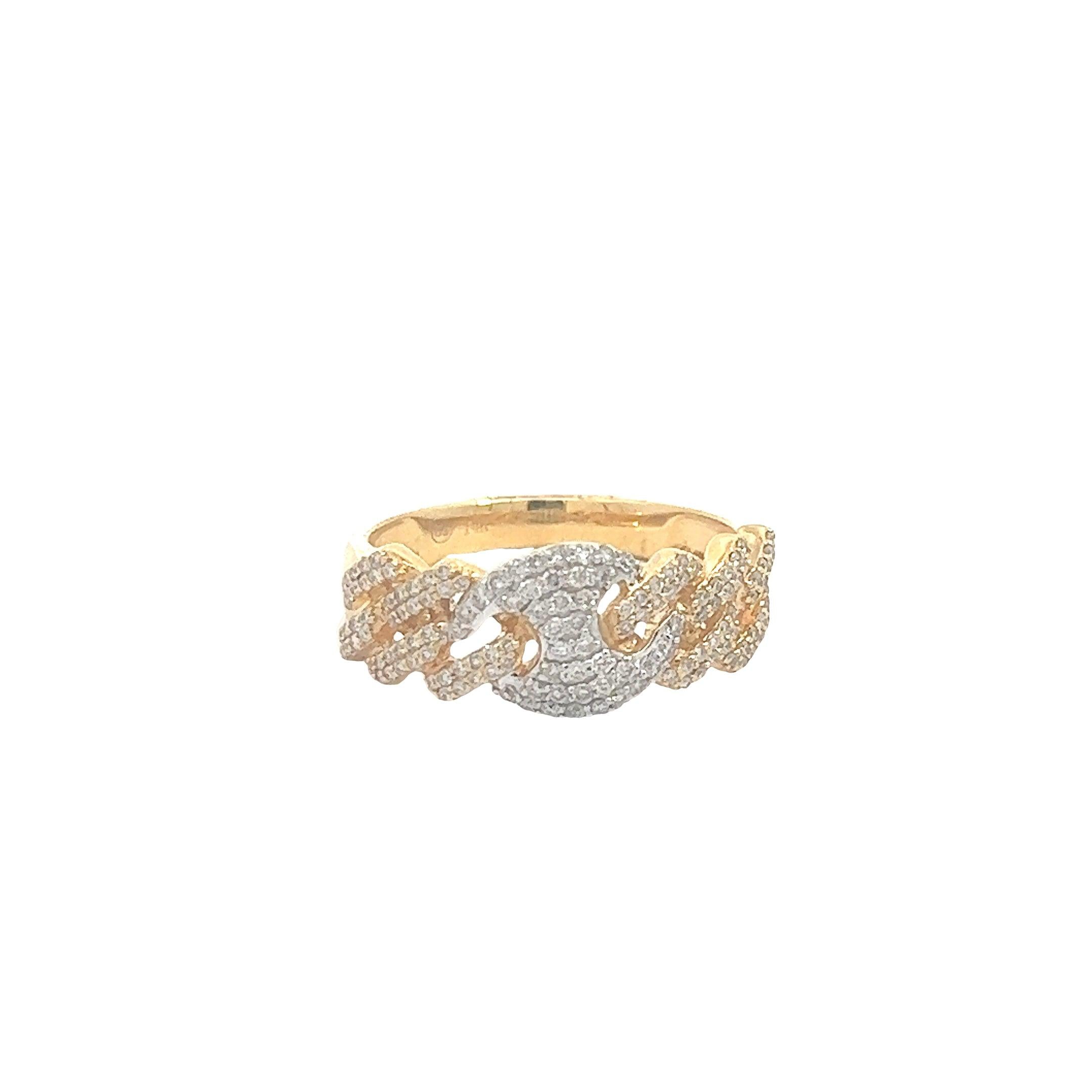 MRG3895AYW $7,500.00 14KY+W 0.60CTW DIAMOND SQUARE LINK MIAMI CUBAN AND GUCCI LINK RING MIDDLE LINK WHITE GOLD__2024-04-05-15-08-28.jpg