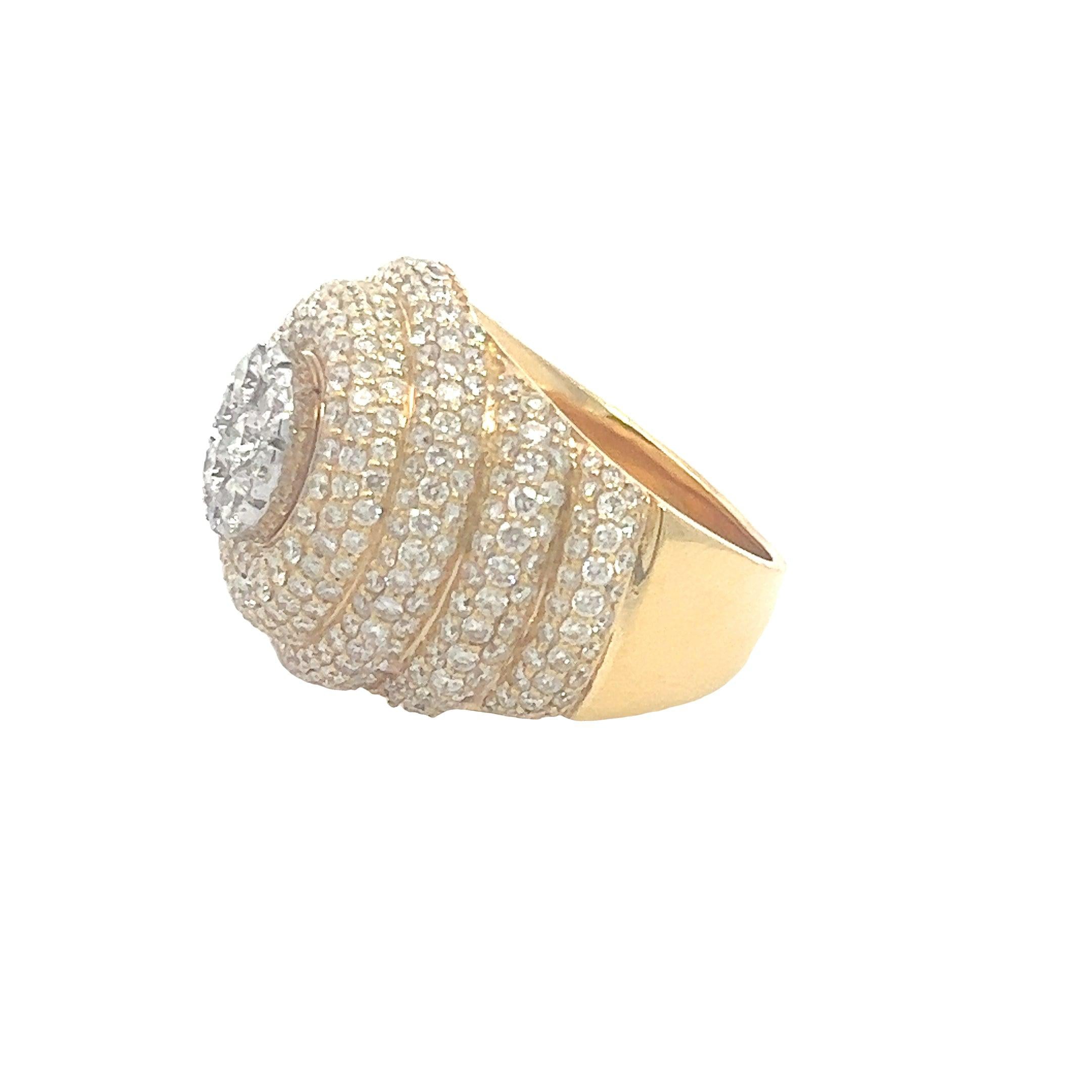 MRG4022Y $44,990.00 14KY+W 6.00CTW DIAMOND ROUND CLUSTER MENS RING 4 BUBBLE BORDERS__2024-04-05-15-00-10-2.jpg