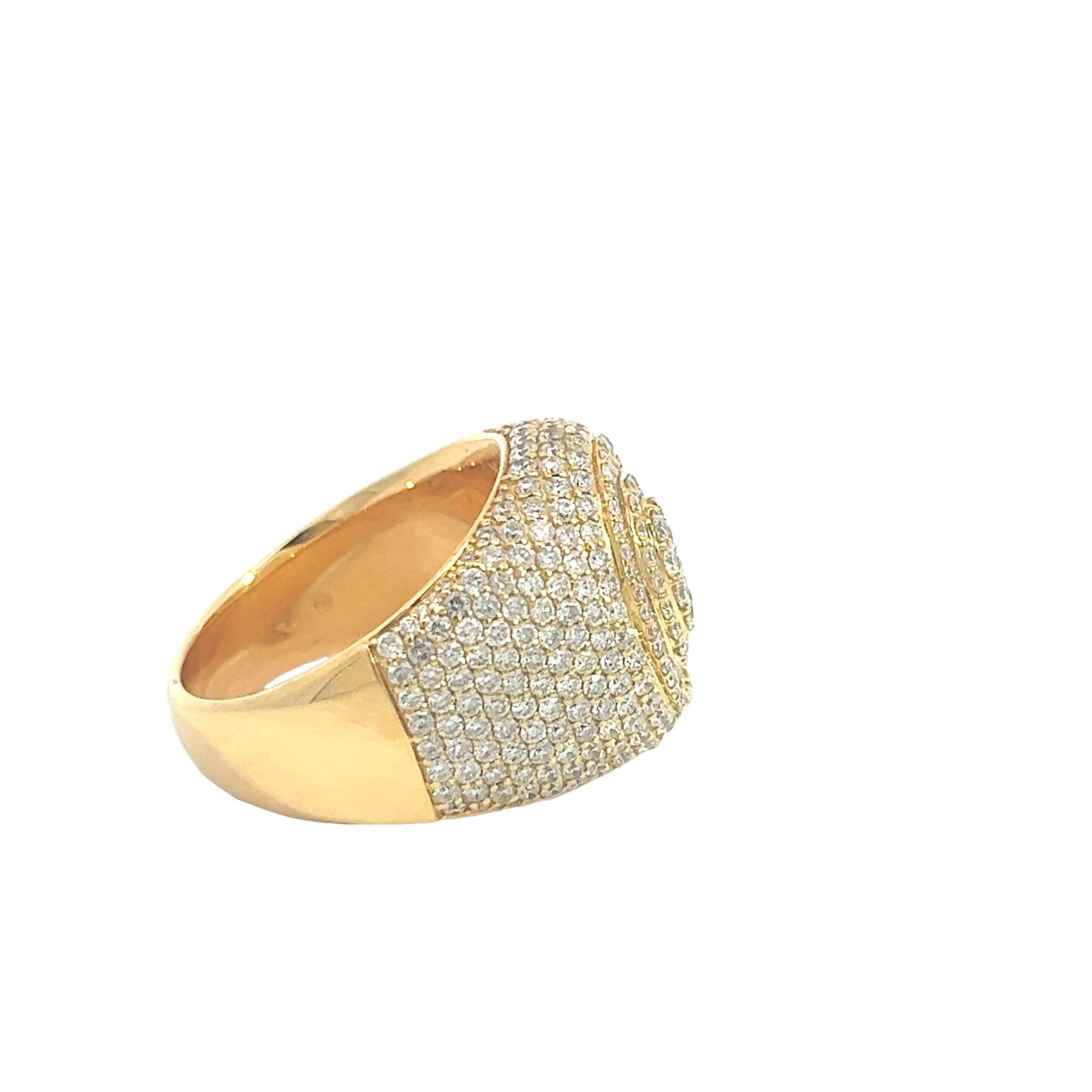 MRG4258Y $28,990.00 14KY 3.85CTW DIAMOND OVAL CLUSTER MENS RING. BAGUETTE BORDER - PAVE SHANK14KY 3.85CTW DIAMOND OVAL CLUSTER MENS RING - BAGUETTE BORDER - PAVE SHANK__2024-04-08-17-37-44-1.jpg