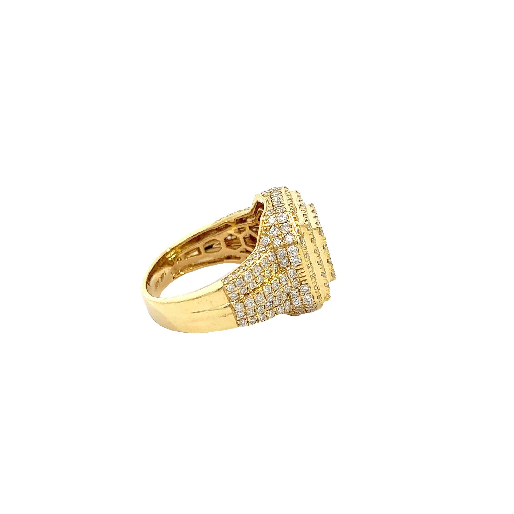 MRG4402Y $25,750.00 1467 3.30CTW DIAMOND SQUARE CLUSTER 3-D MEMS RING W: DOUBLE HALO & DIAM ON BOTH SIDES -14KY 3.30CTW DIAMOND SQUARE CLUSTER 3-D MENS RING -W: DOUBLE HALO & DIAM ON BOTH SIDES -__2024-04-08-15-52-36-1.jpg